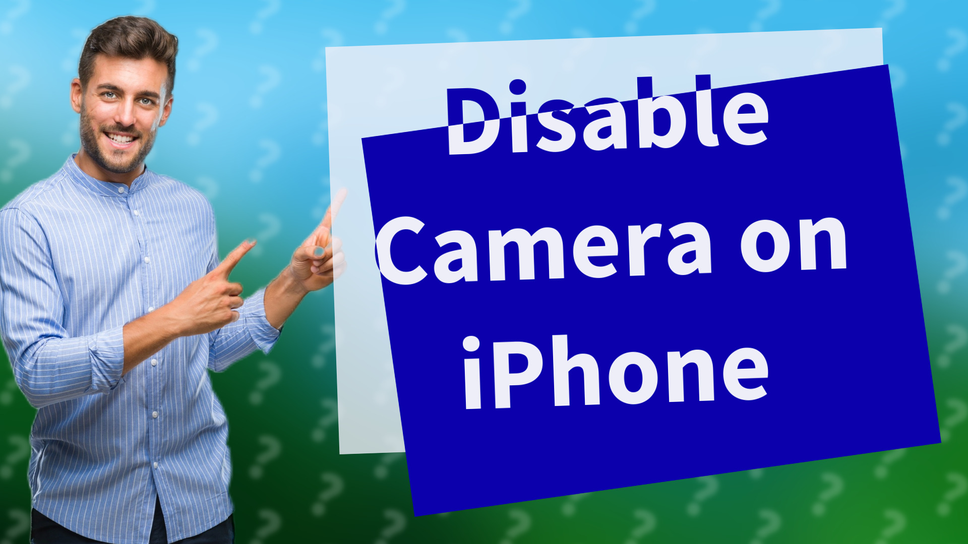 Disable Camera on iPhone