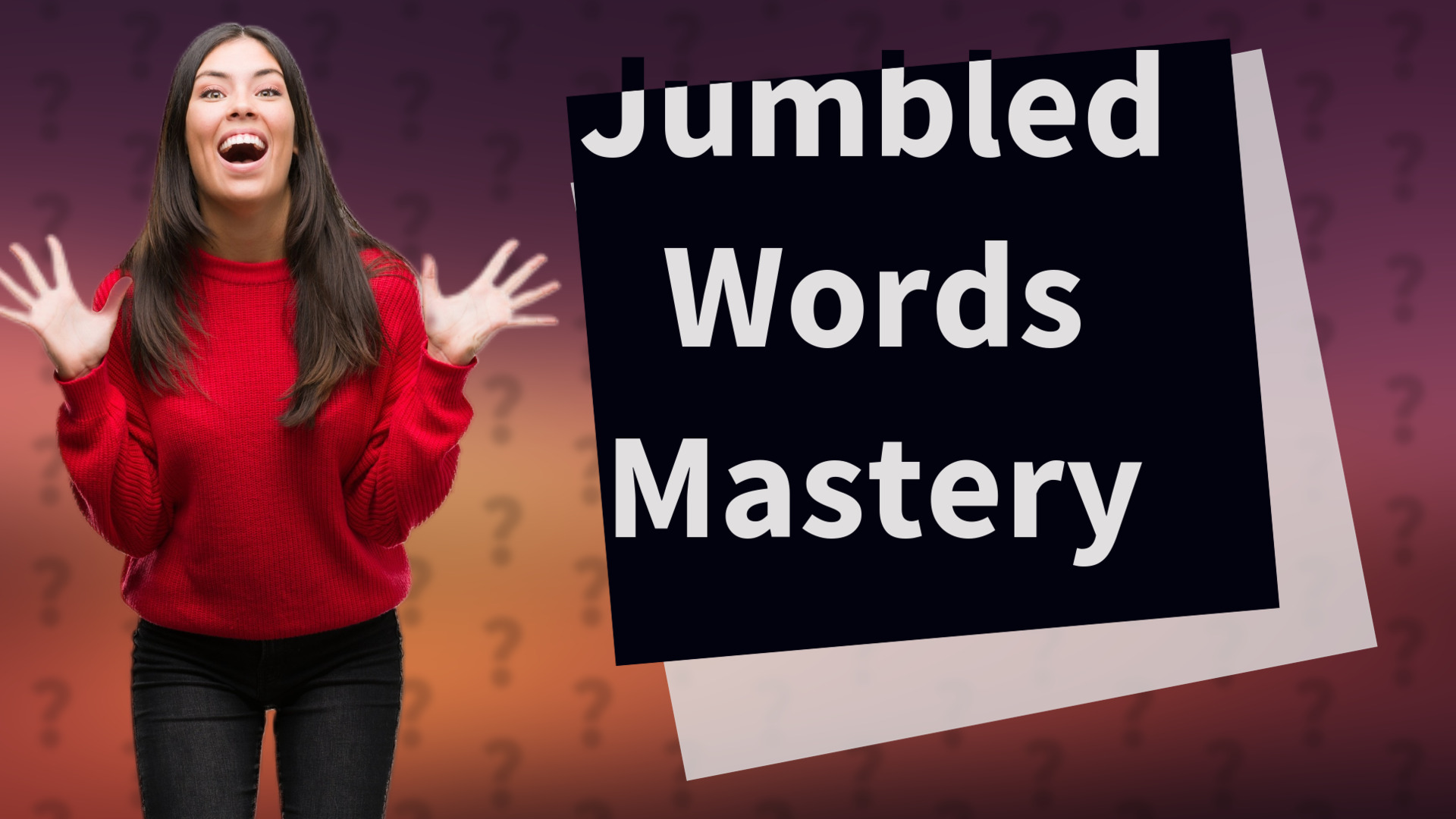 Jumbled Words Mastery
