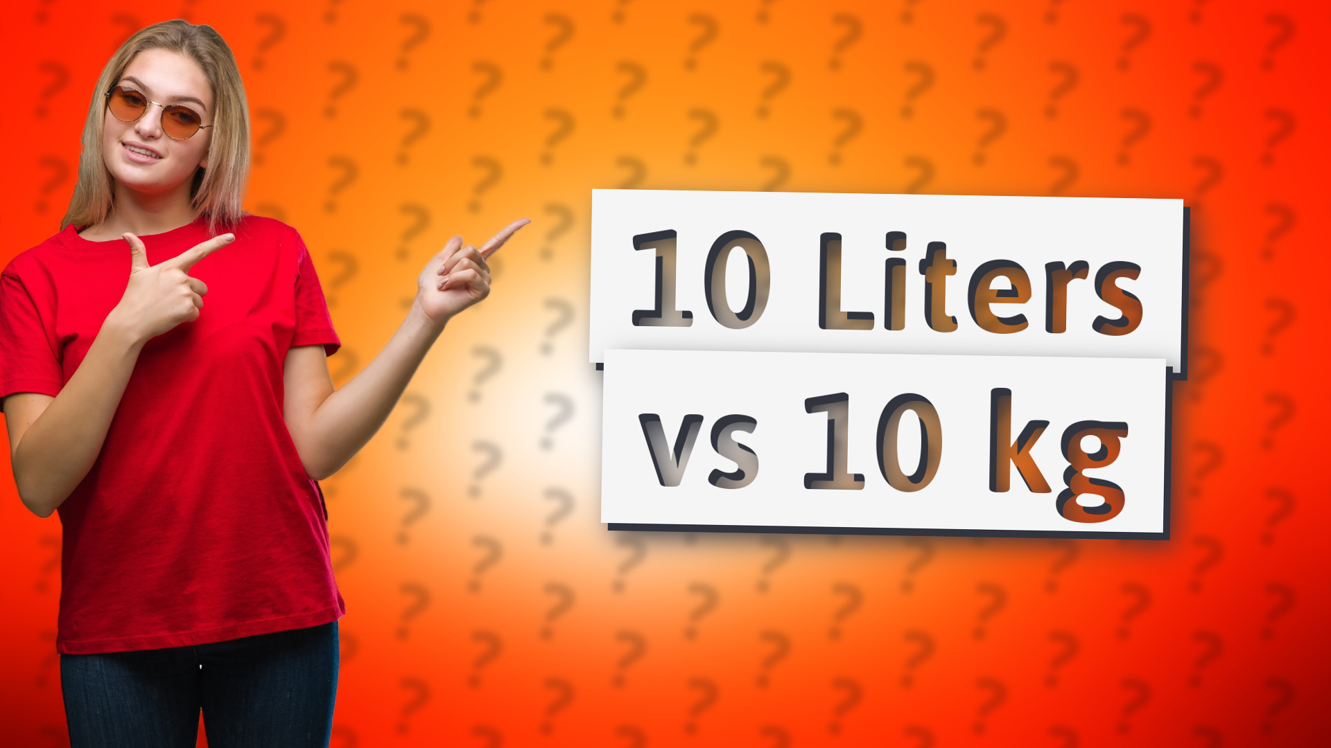 10 Liters vs 10 kg
