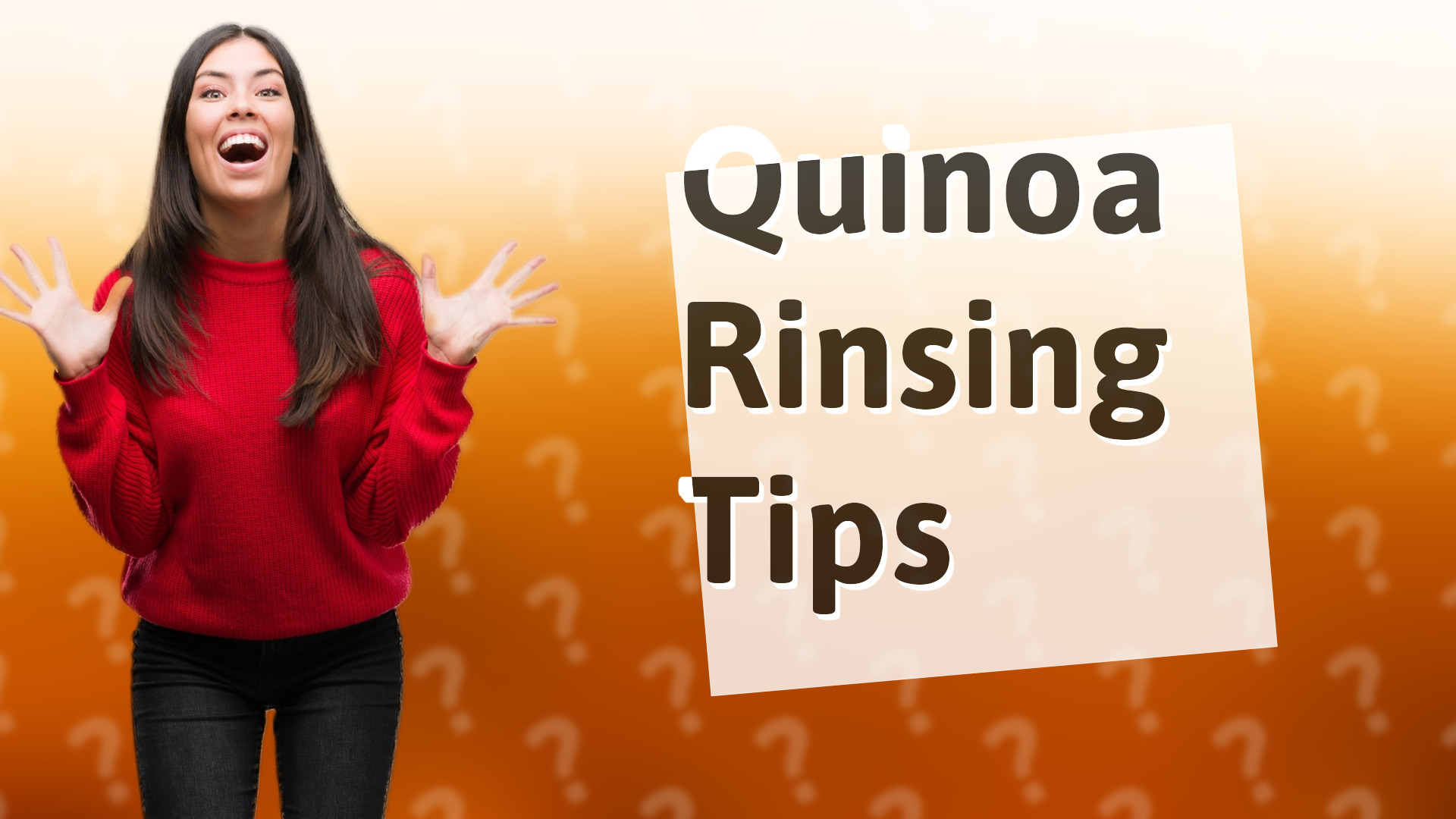 Quinoa Rinsing Tips