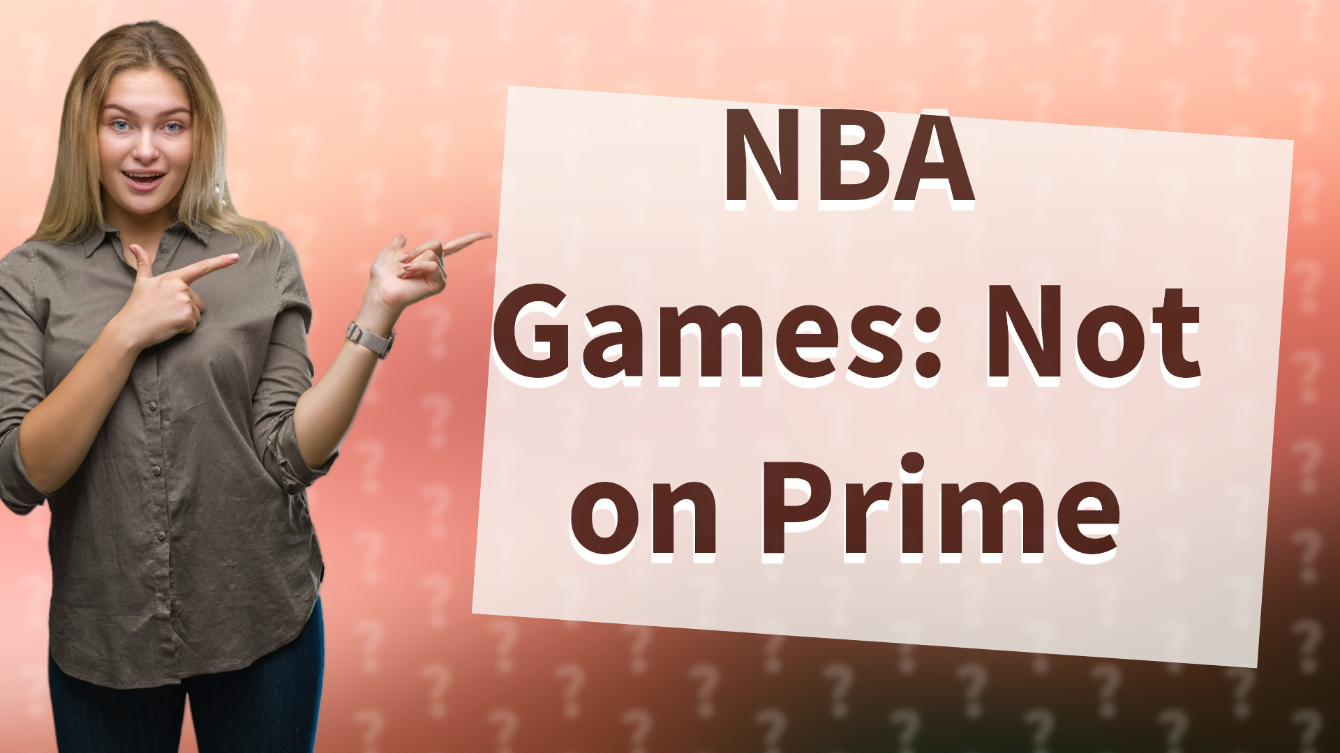 NBA Games: Not on Prime