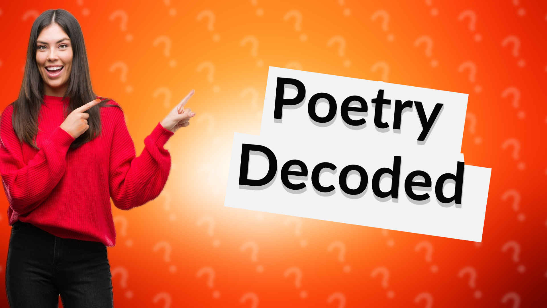 Poetry Decoded