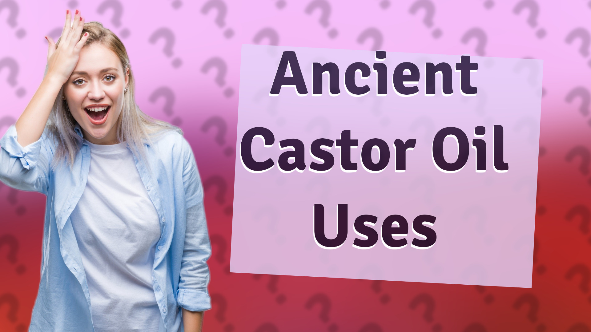 Ancient Castor Oil Uses