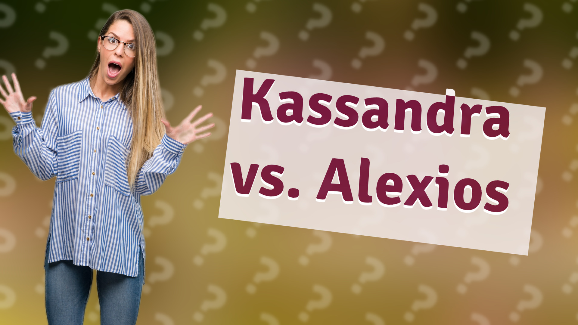 Kassandra vs. Alexios