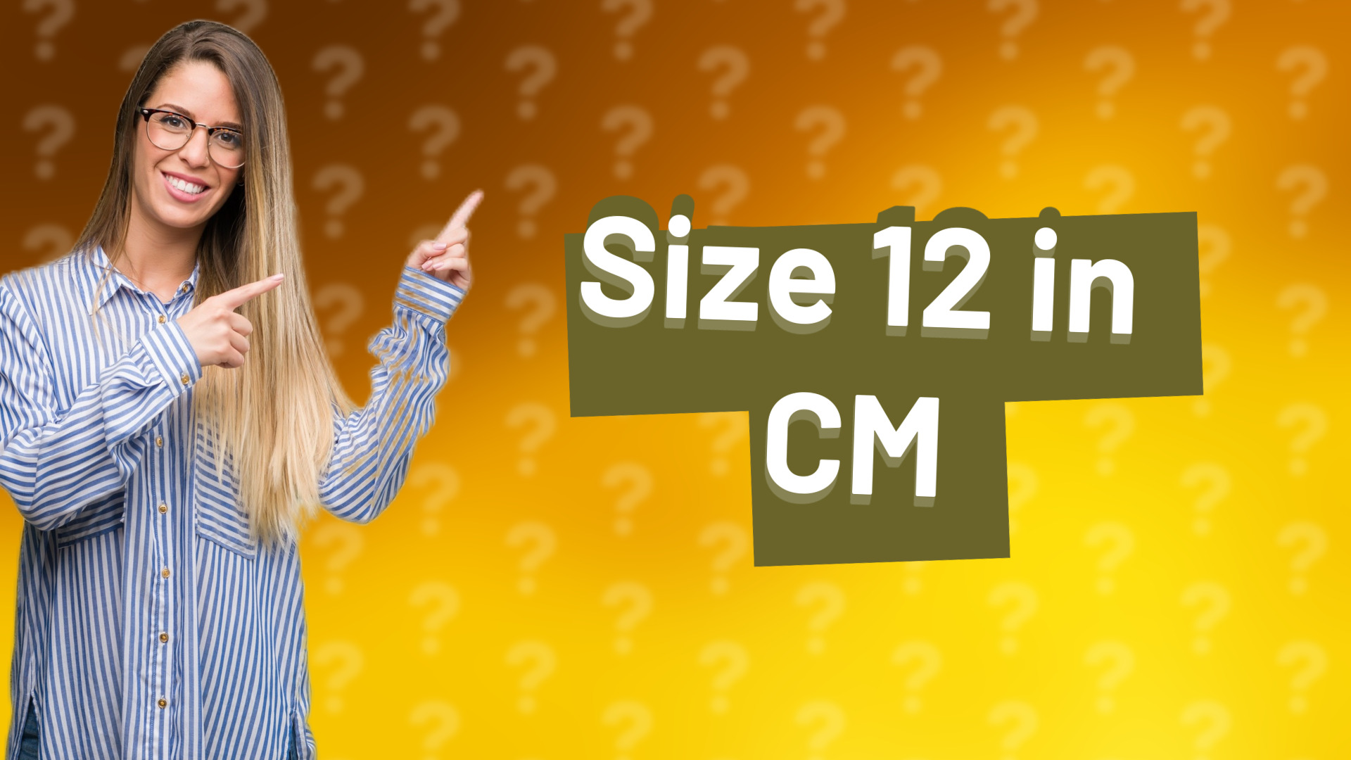 Size 12 in CM