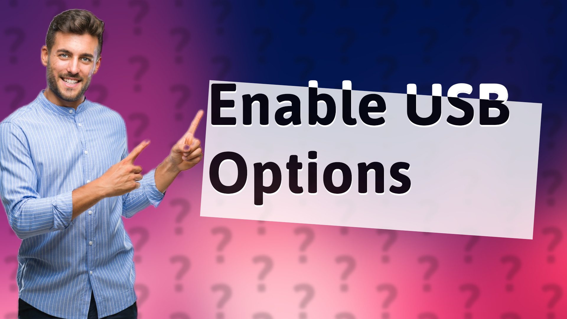 Enable USB Options