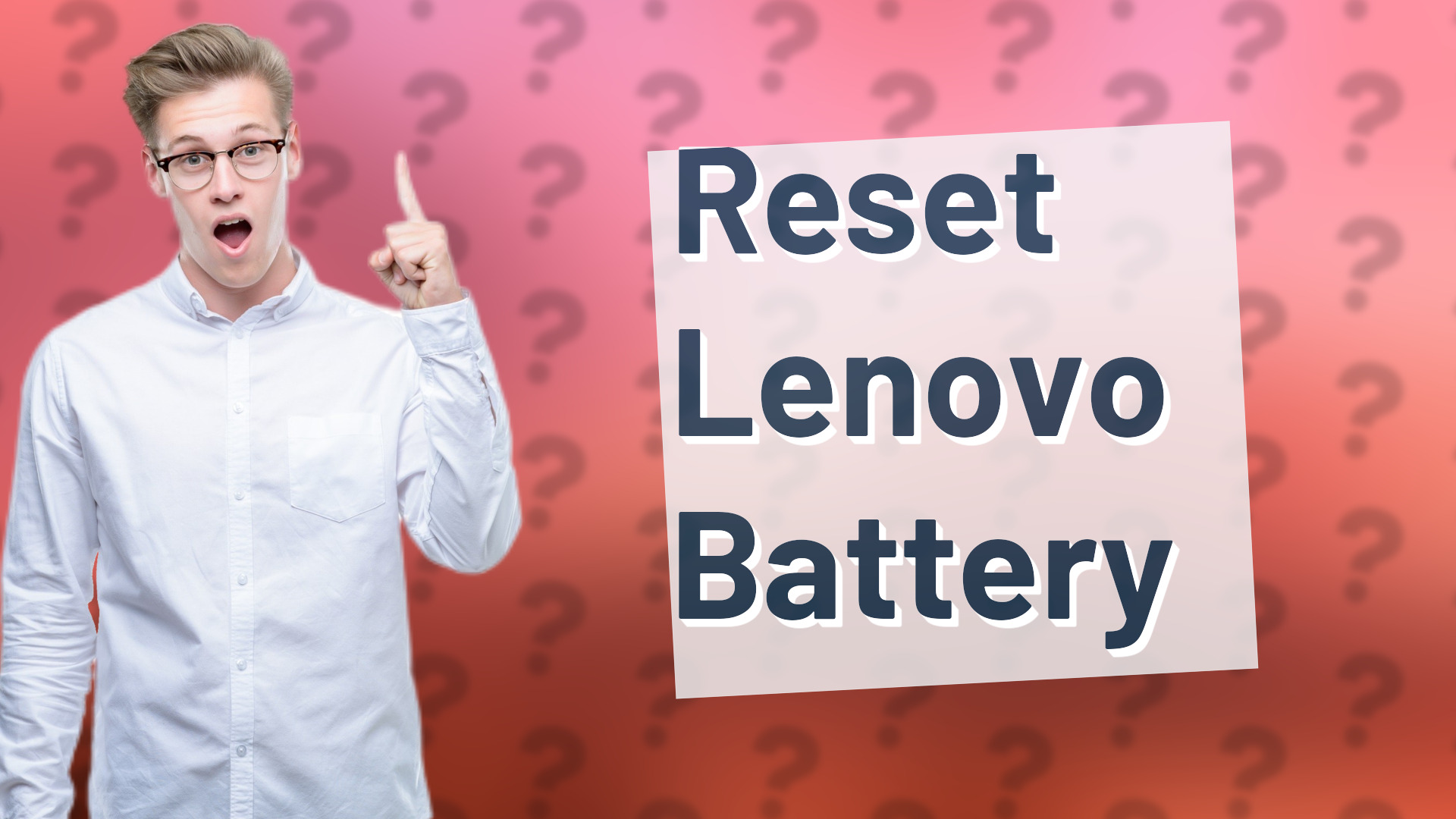 Reset Lenovo Battery