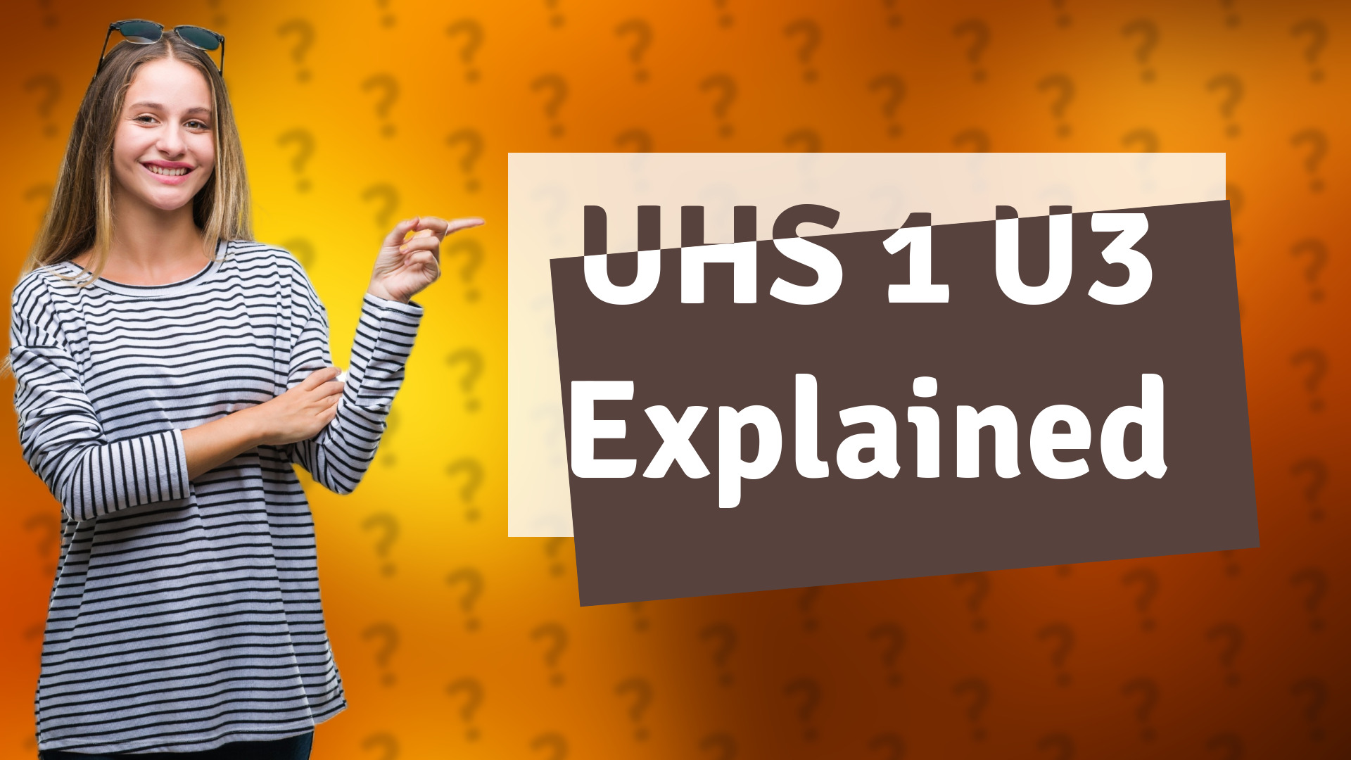 UHS 1 U3 Explained