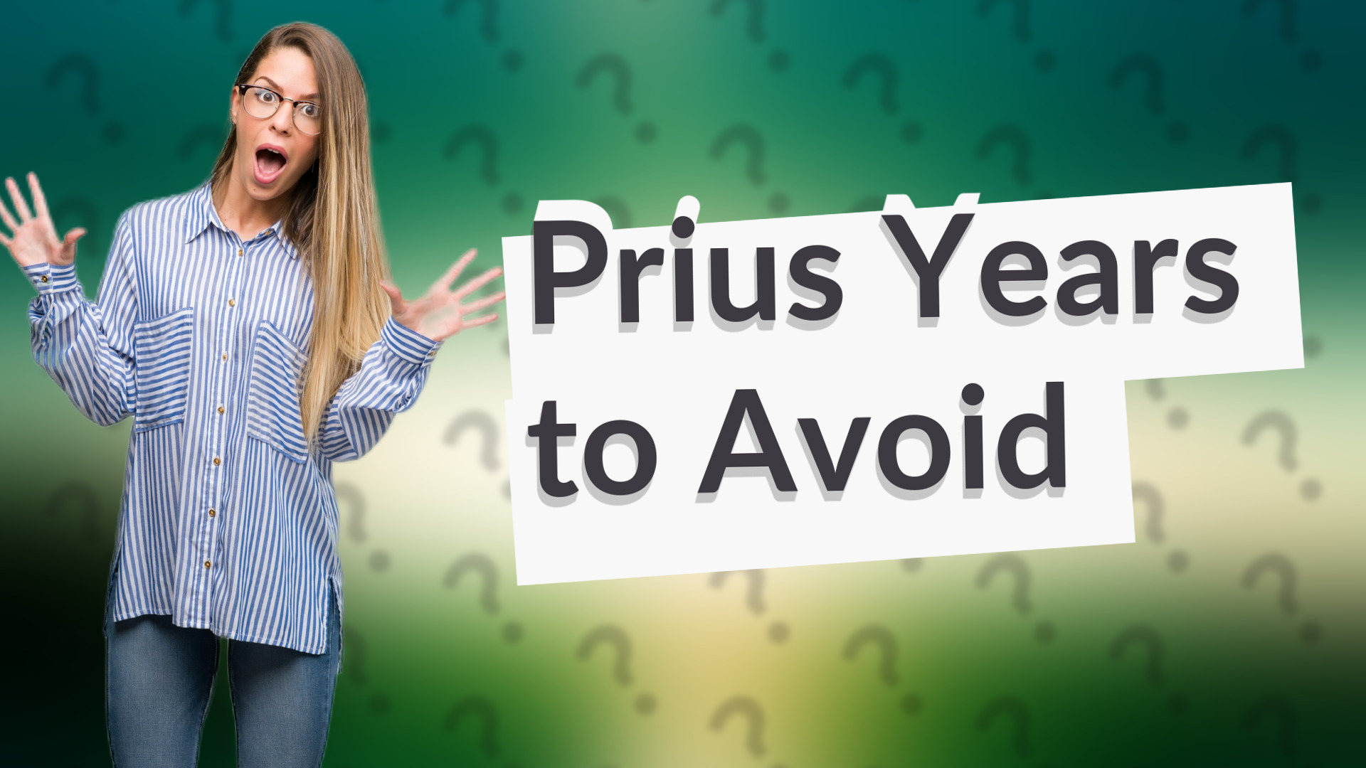 Prius Years to Avoid