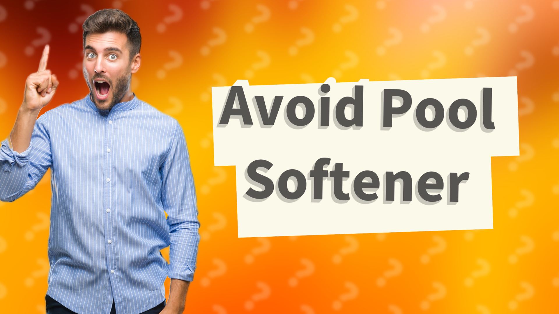 Avoid Pool Softener
