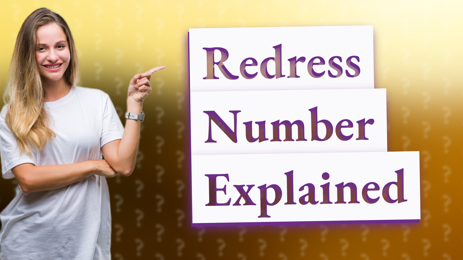 Redress Number Explained