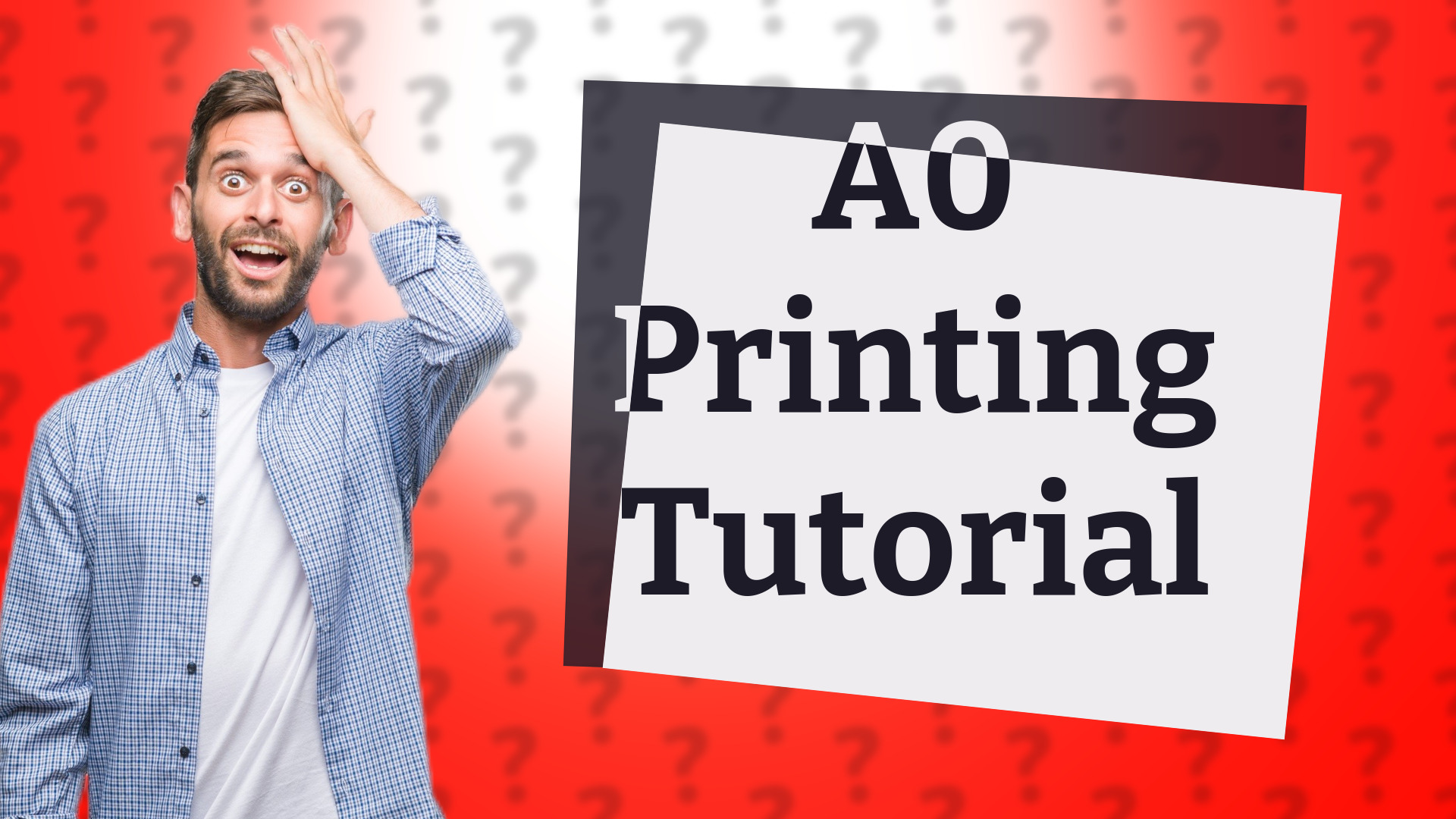 A0 Printing Tutorial