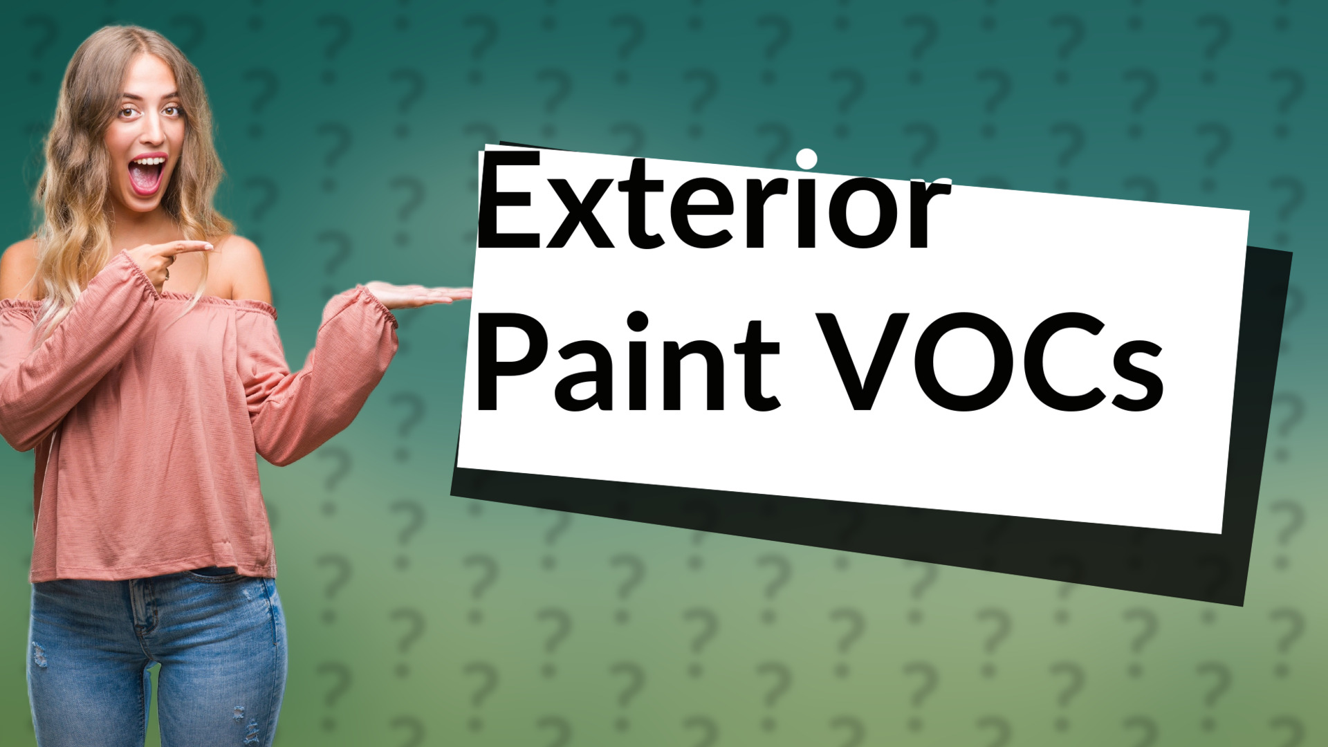 Exterior Paint VOCs