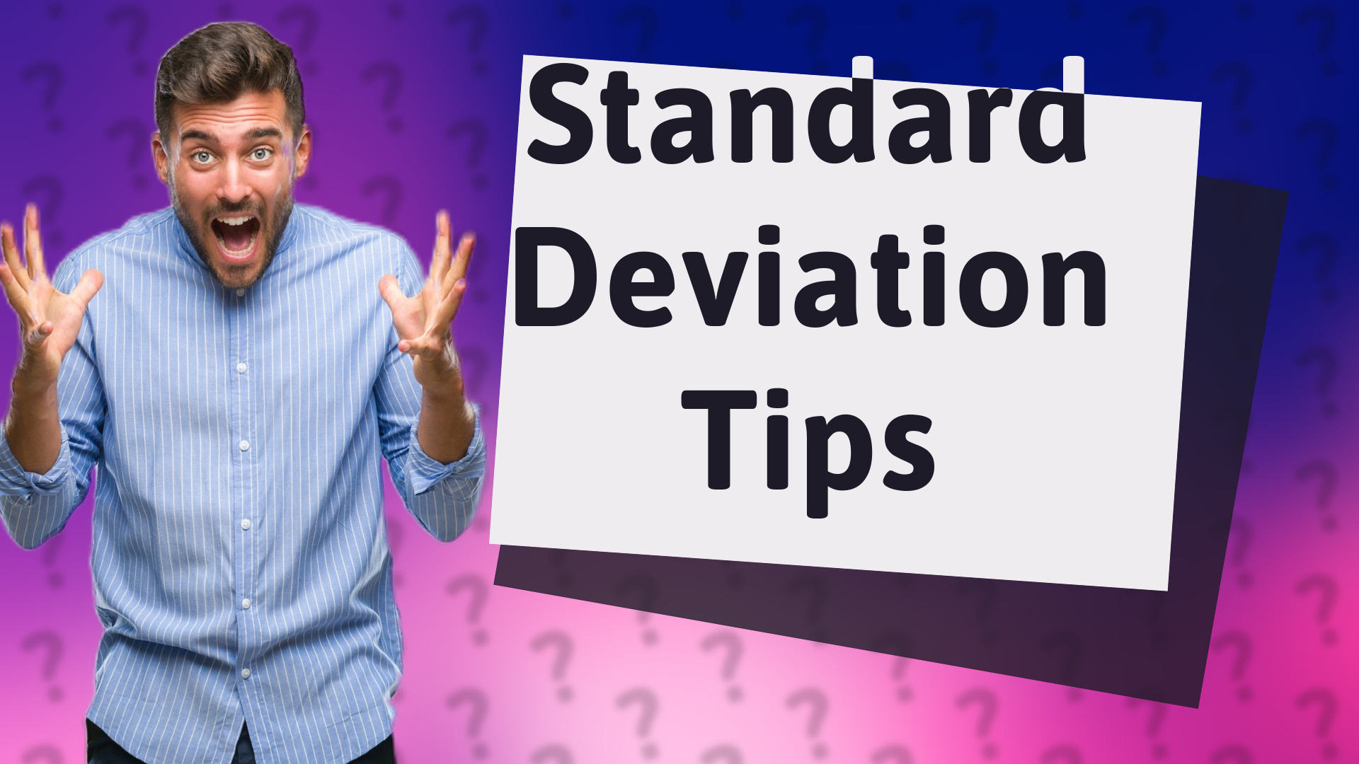 Standard Deviation Tips