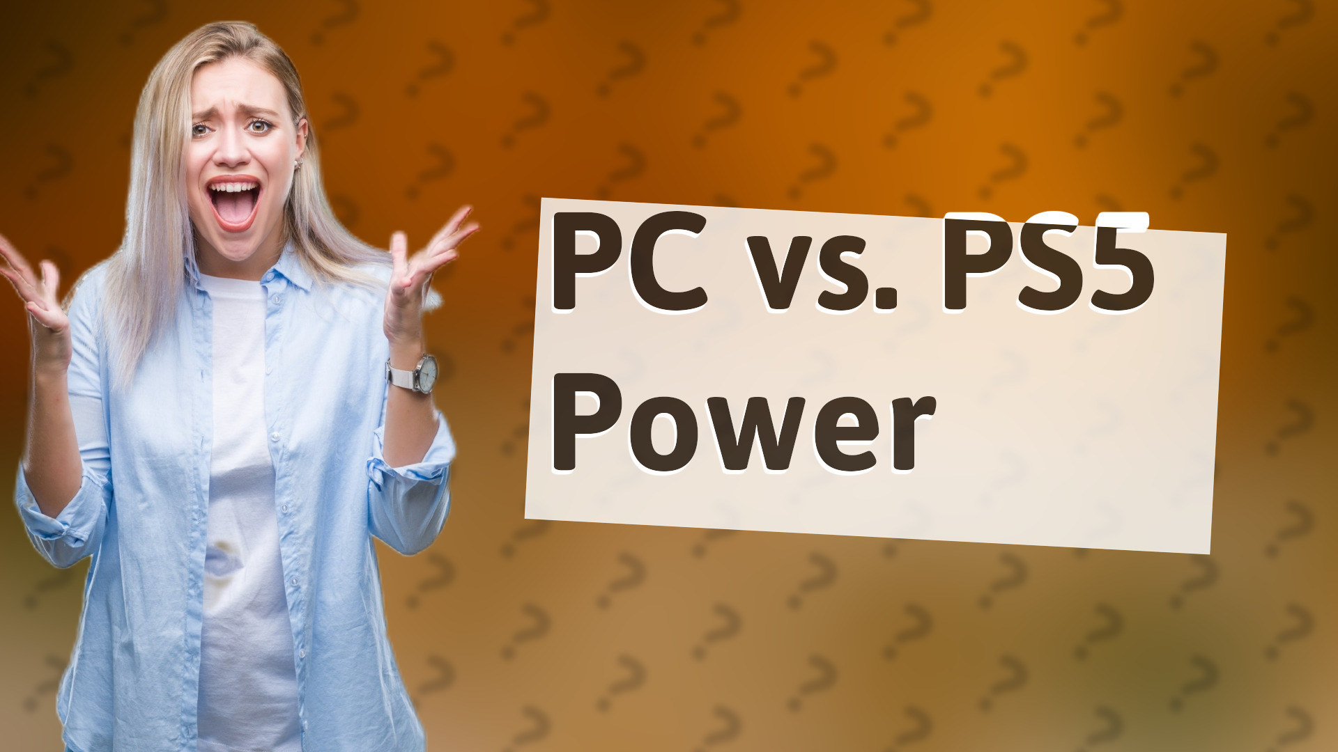 PC vs. PS5 Power