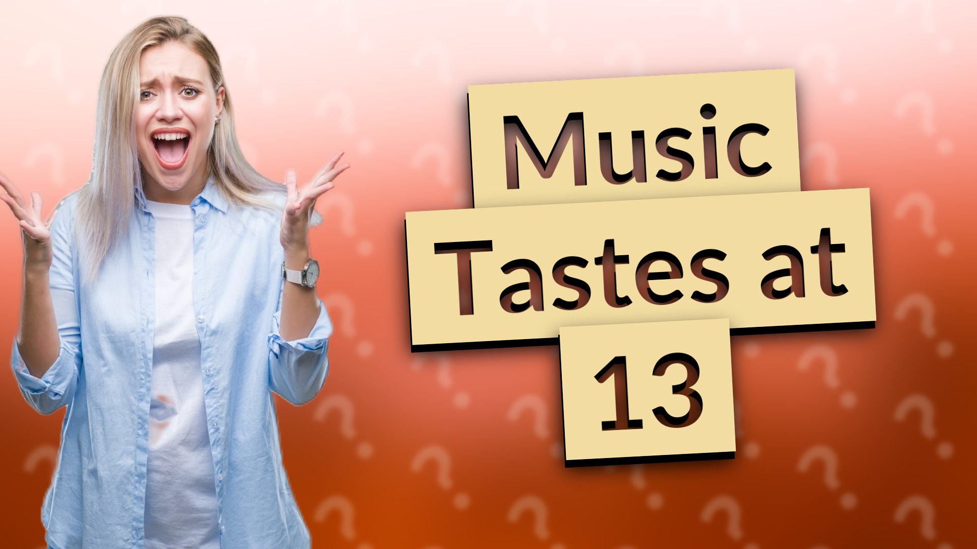 Music Tastes at 13