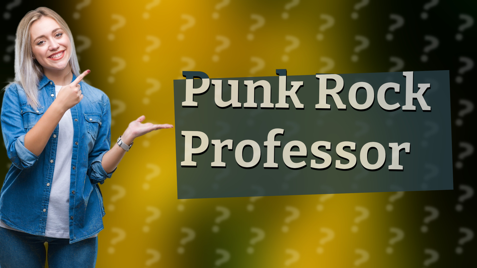 Punk Rock Professor