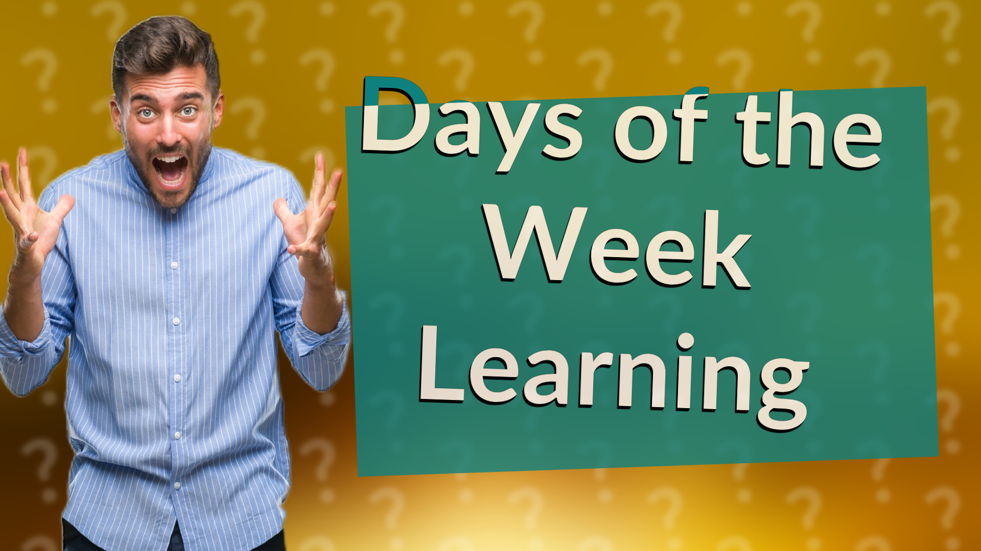 Days of the Week Learning