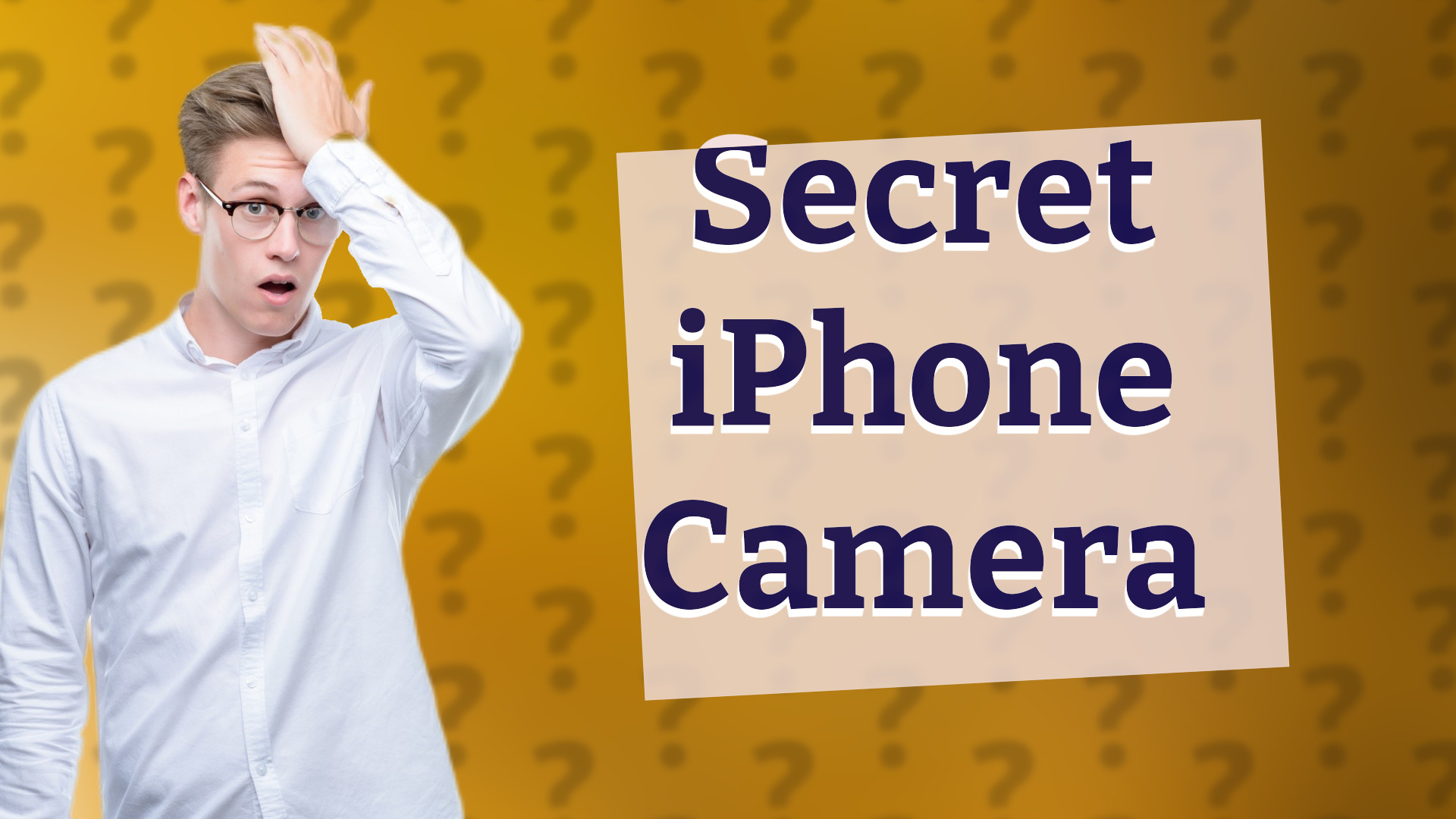 Secret iPhone Camera