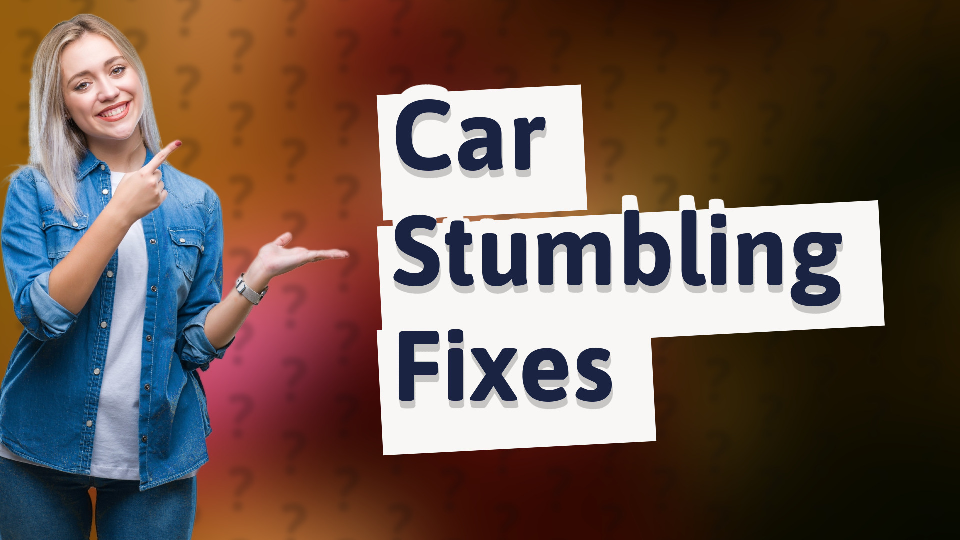 Car Stumbling Fixes