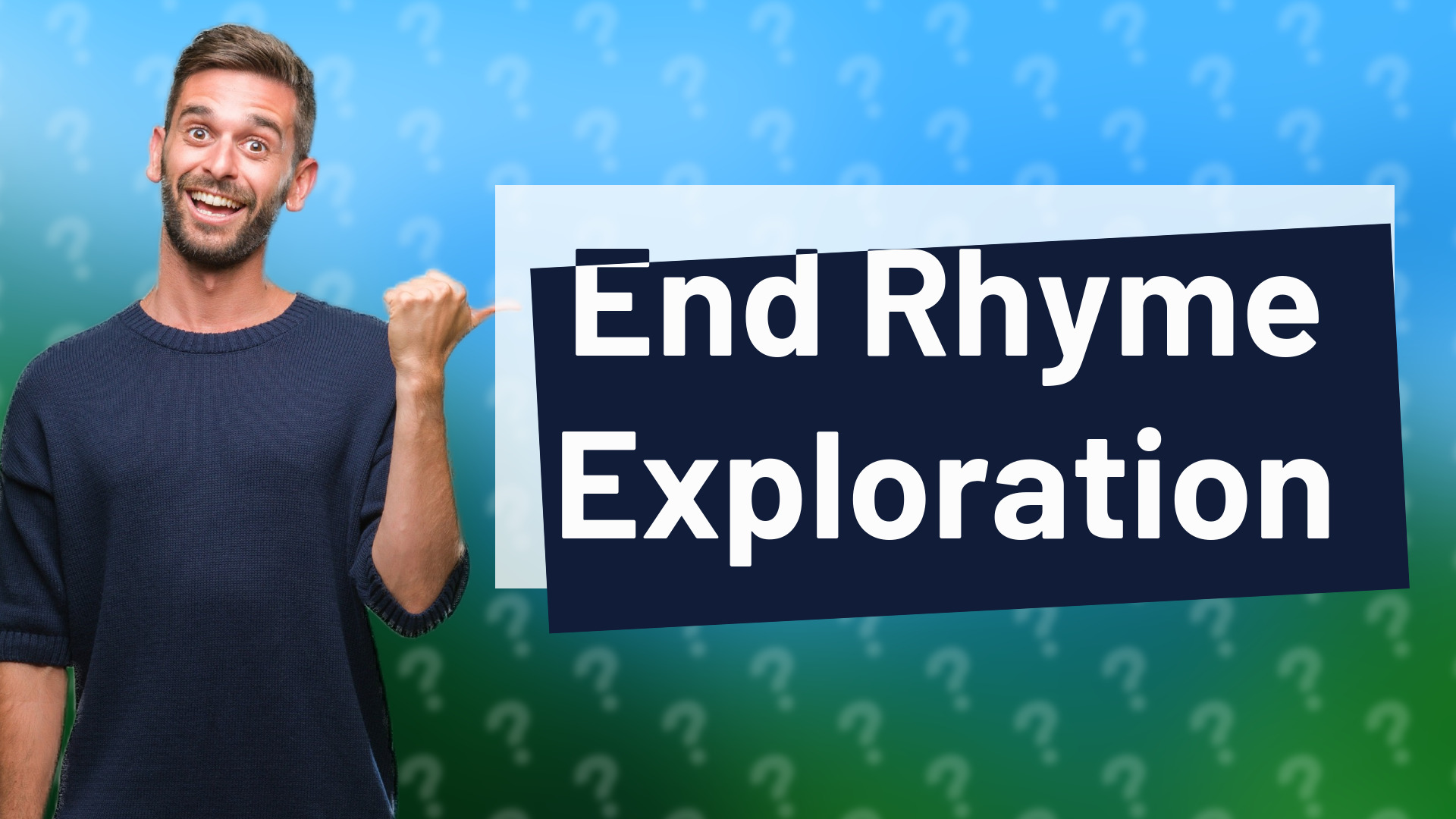 End Rhyme Exploration