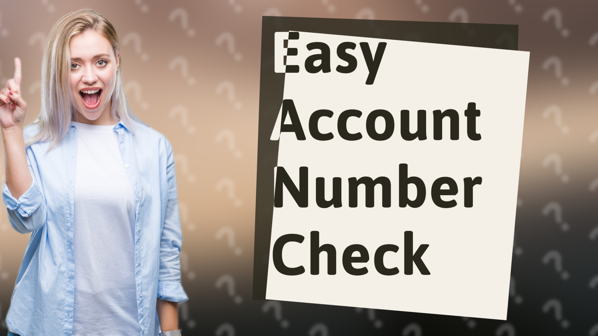 Easy Account Number Check