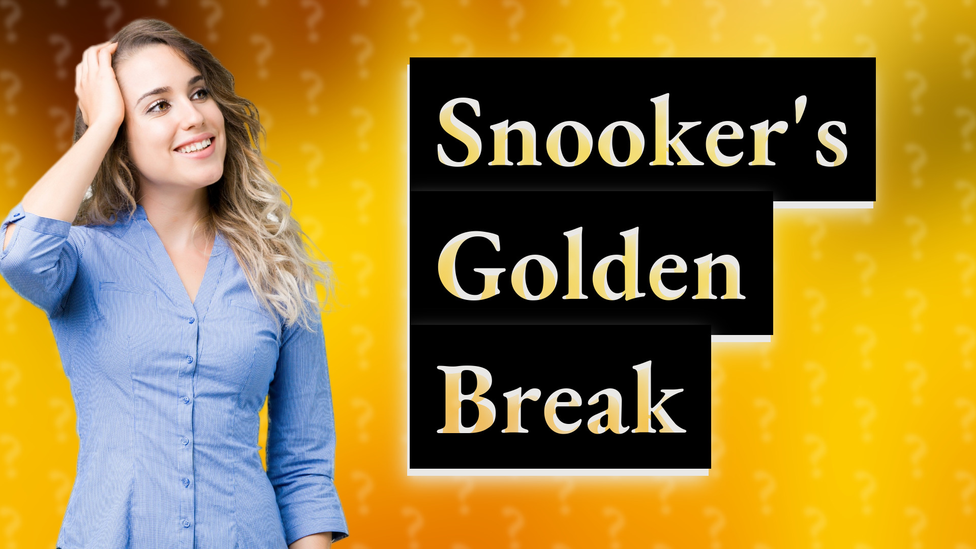 Snooker's Golden Break