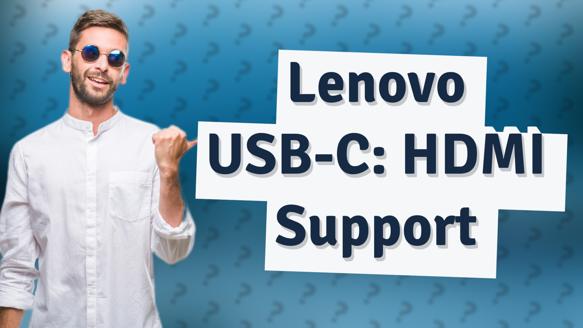 Lenovo USB-C: HDMI Support