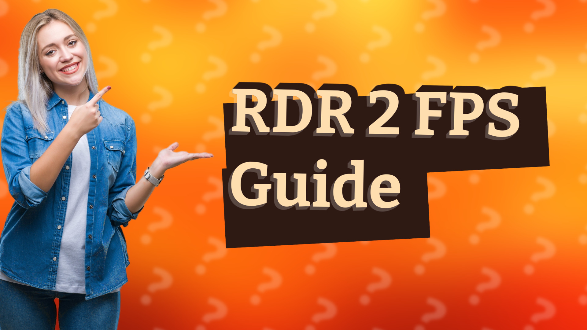RDR 2 FPS Guide