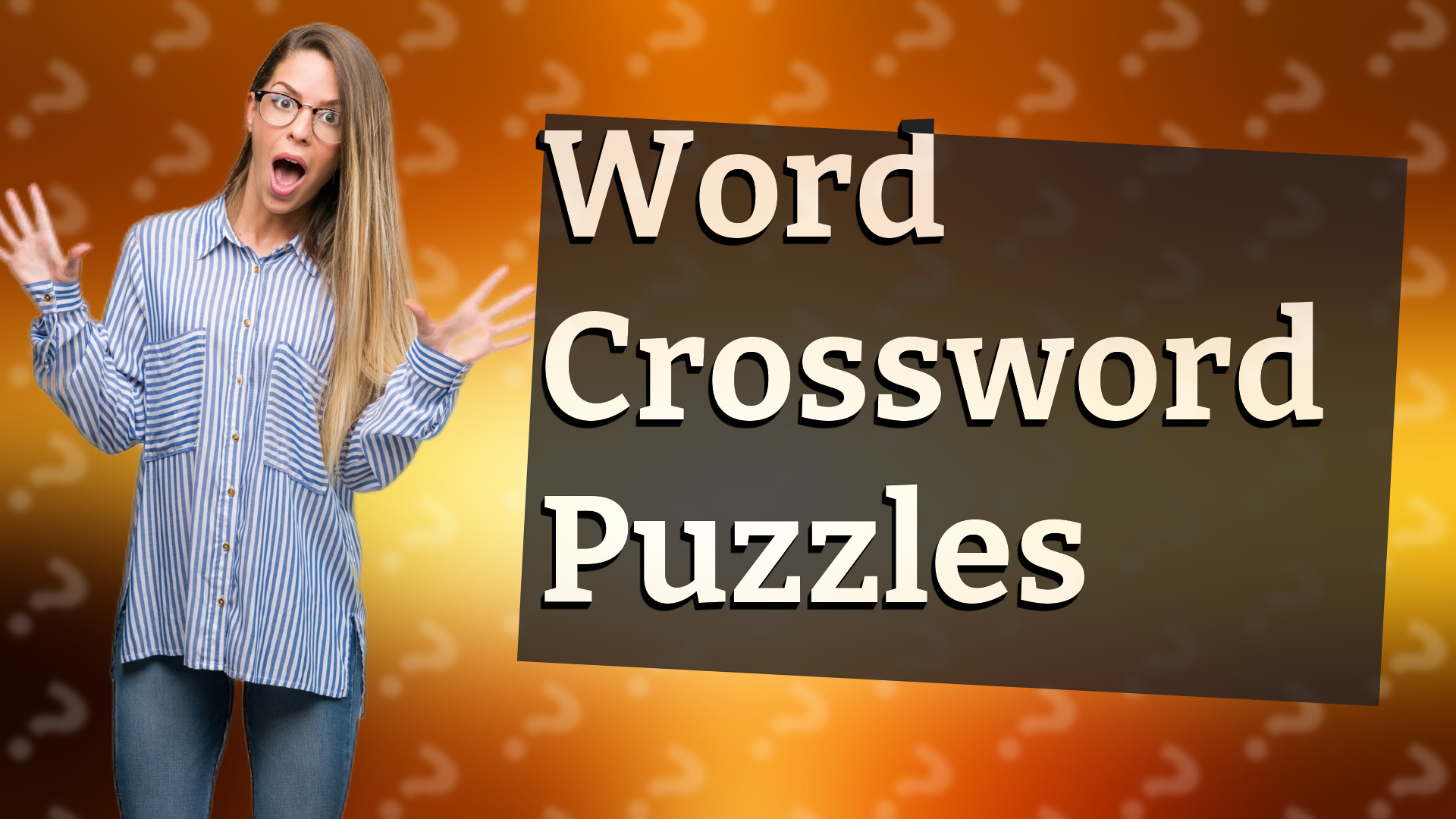 Word Crossword Puzzles