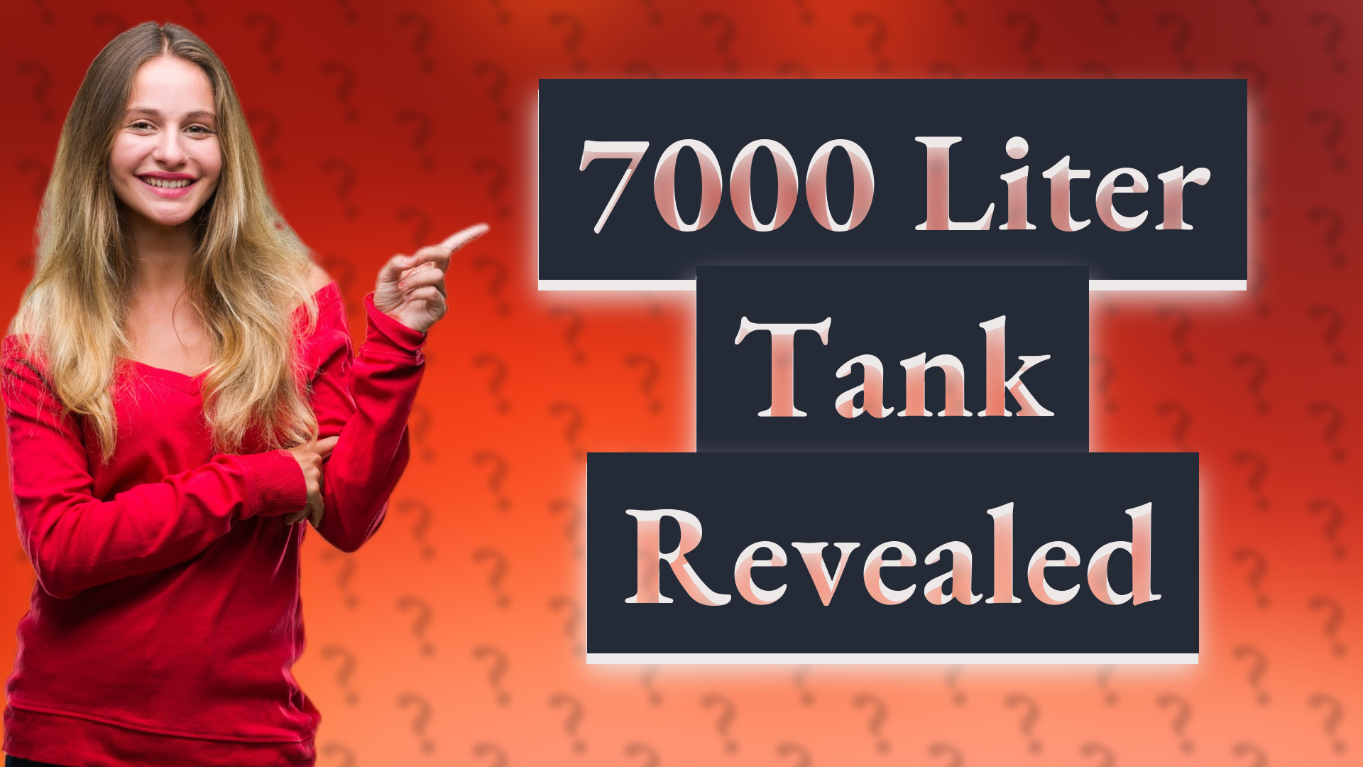 7000 Liter Tank Revealed