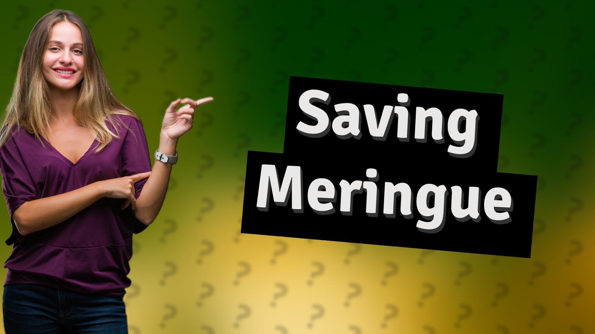 Saving Meringue