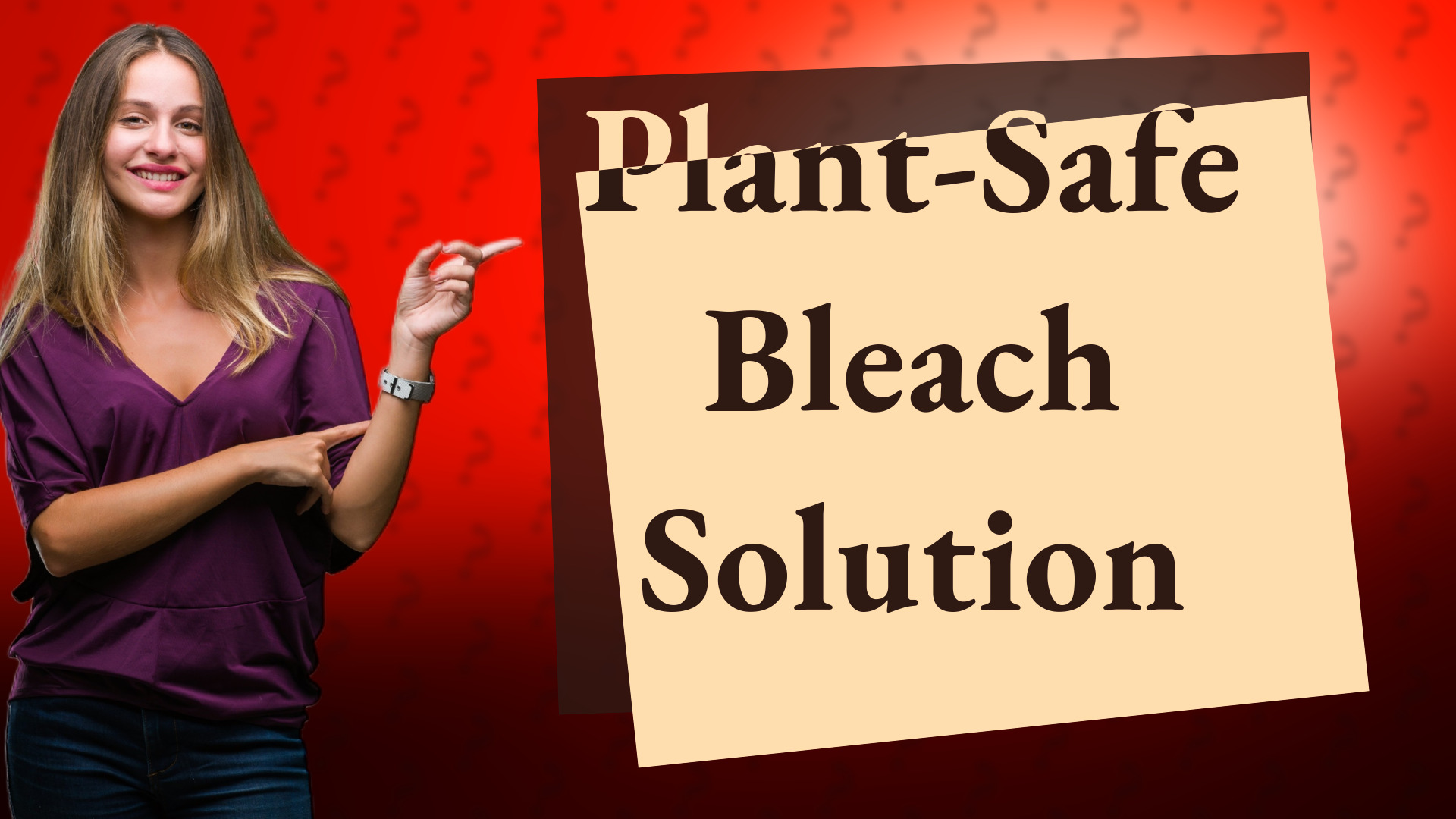 Plant-Safe Bleach Solution