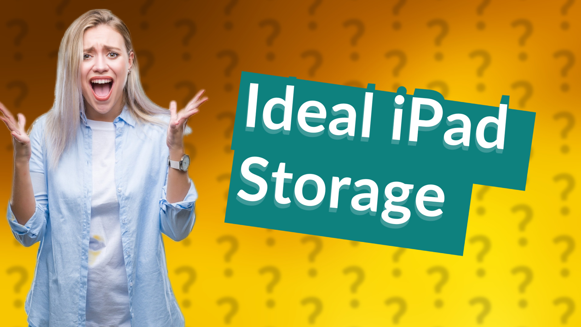 Ideal iPad Storage