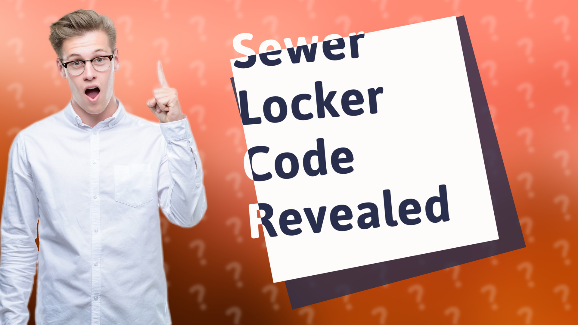 Sewer Locker Code Revealed