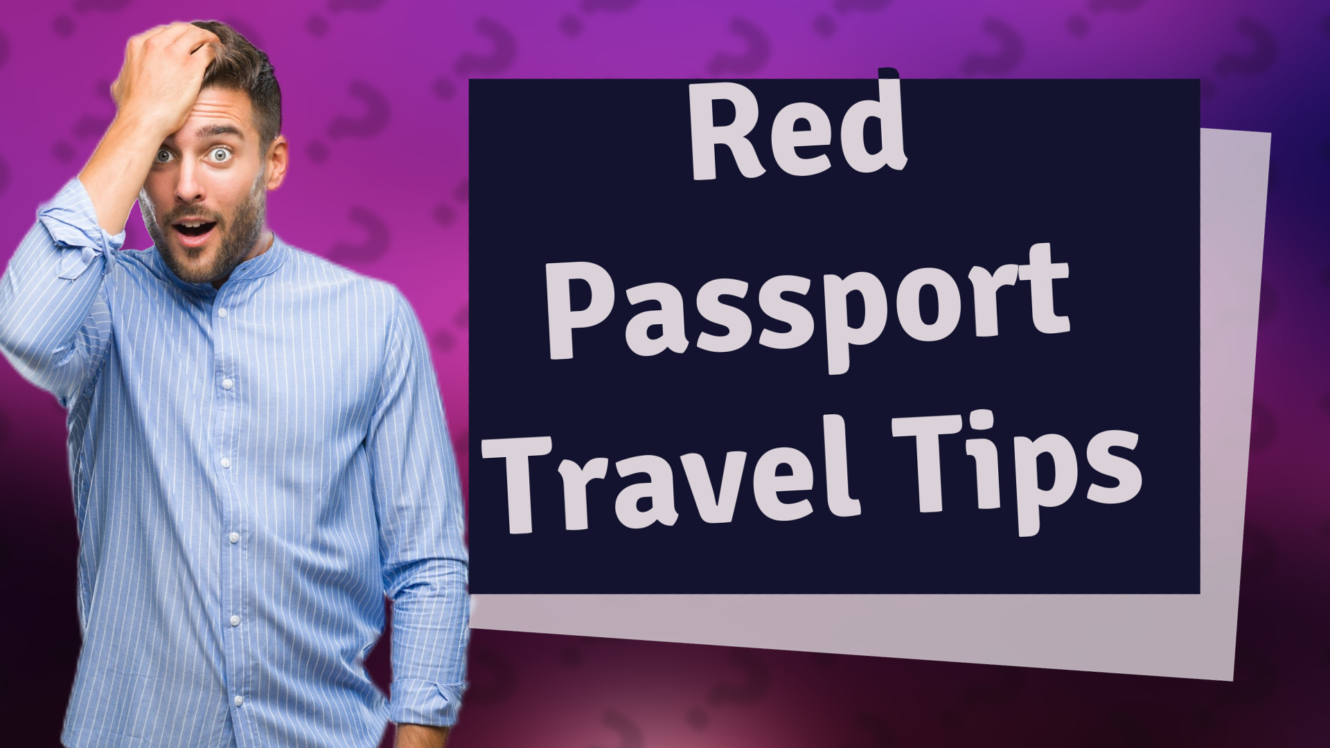 Red Passport Travel Tips