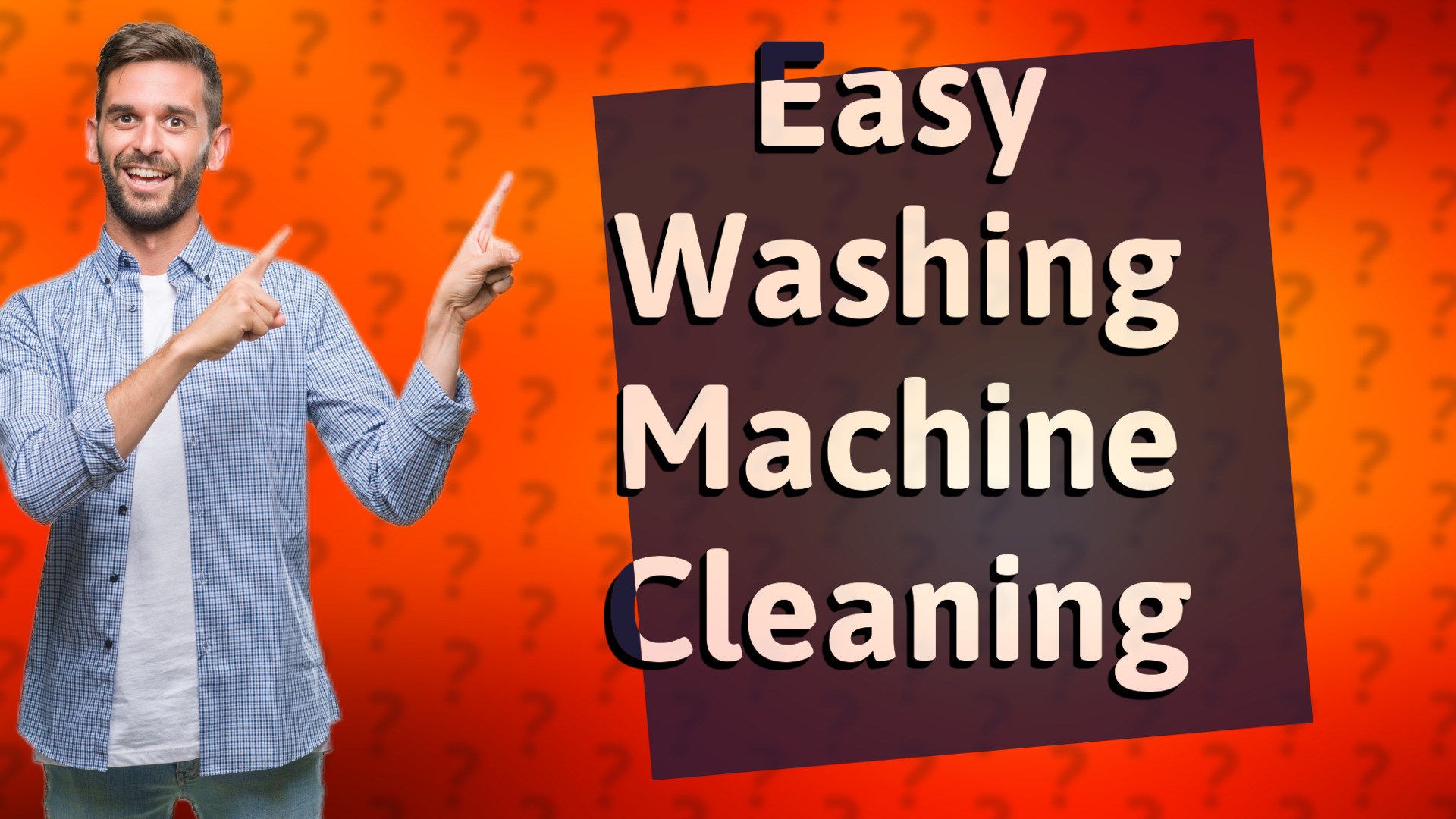 Easy Washing Machine Cleaning