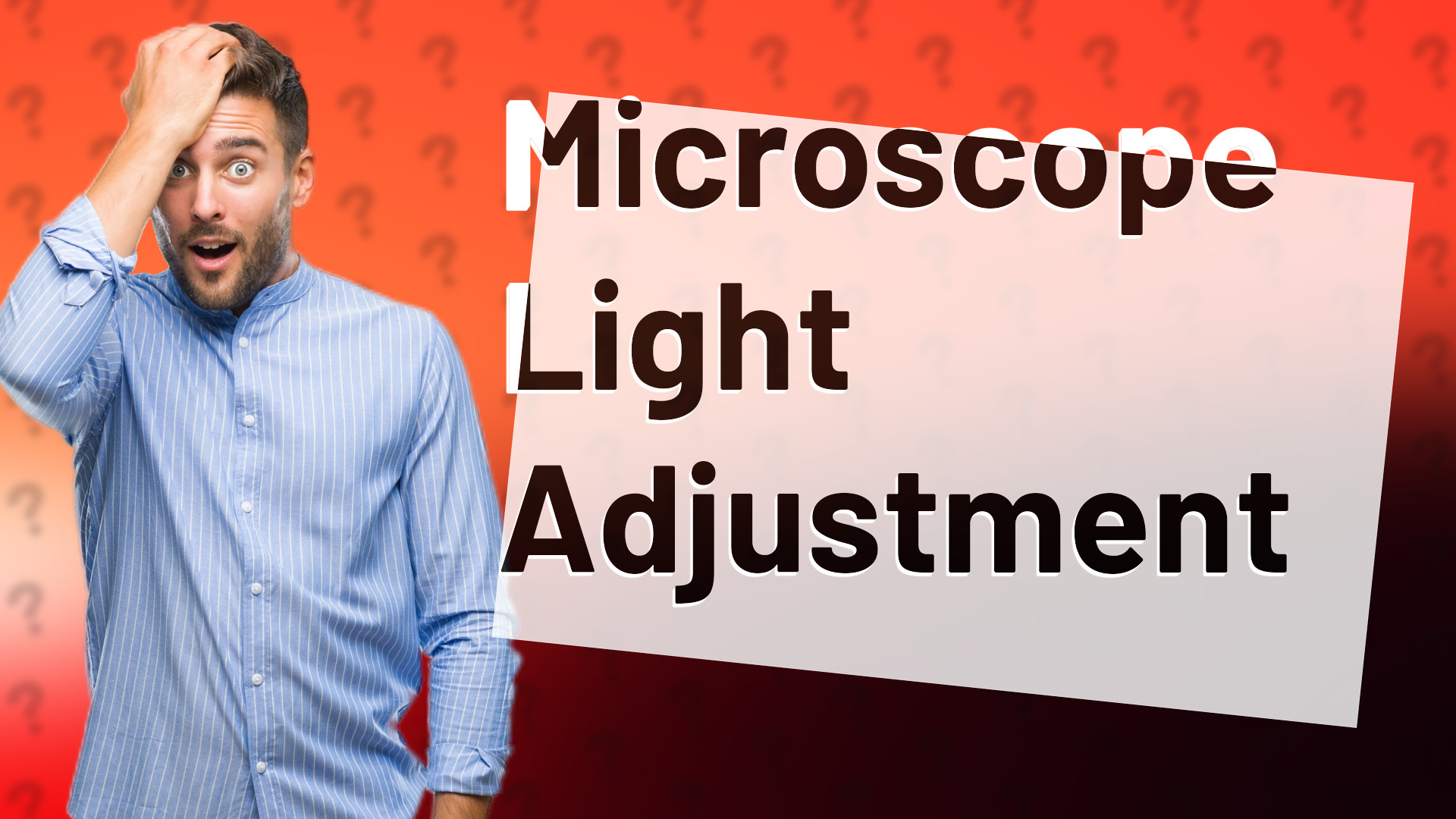 Microscope Light Adjustment