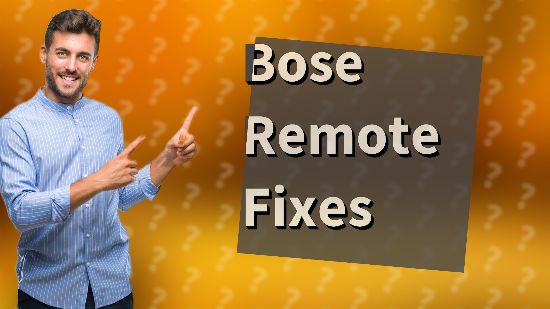 Bose Remote Fixes