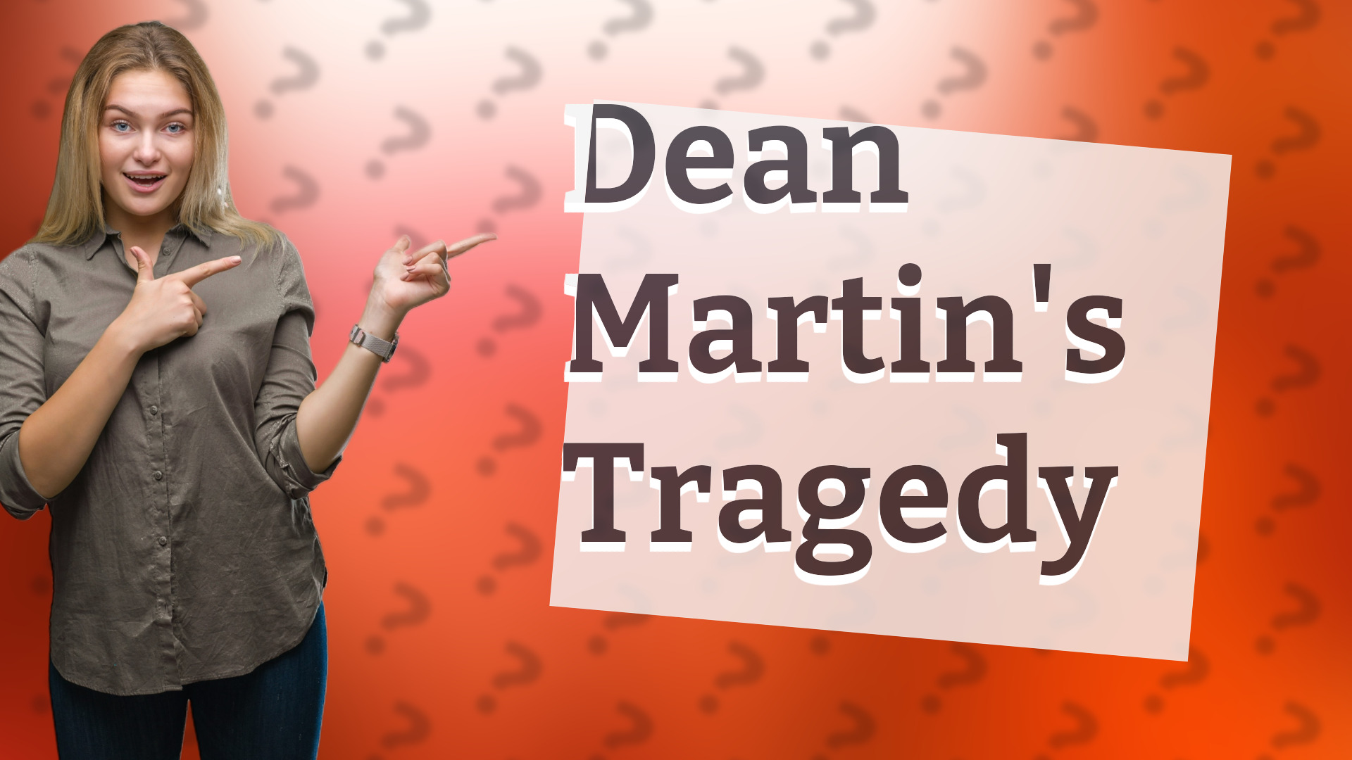 Dean Martin's Tragedy