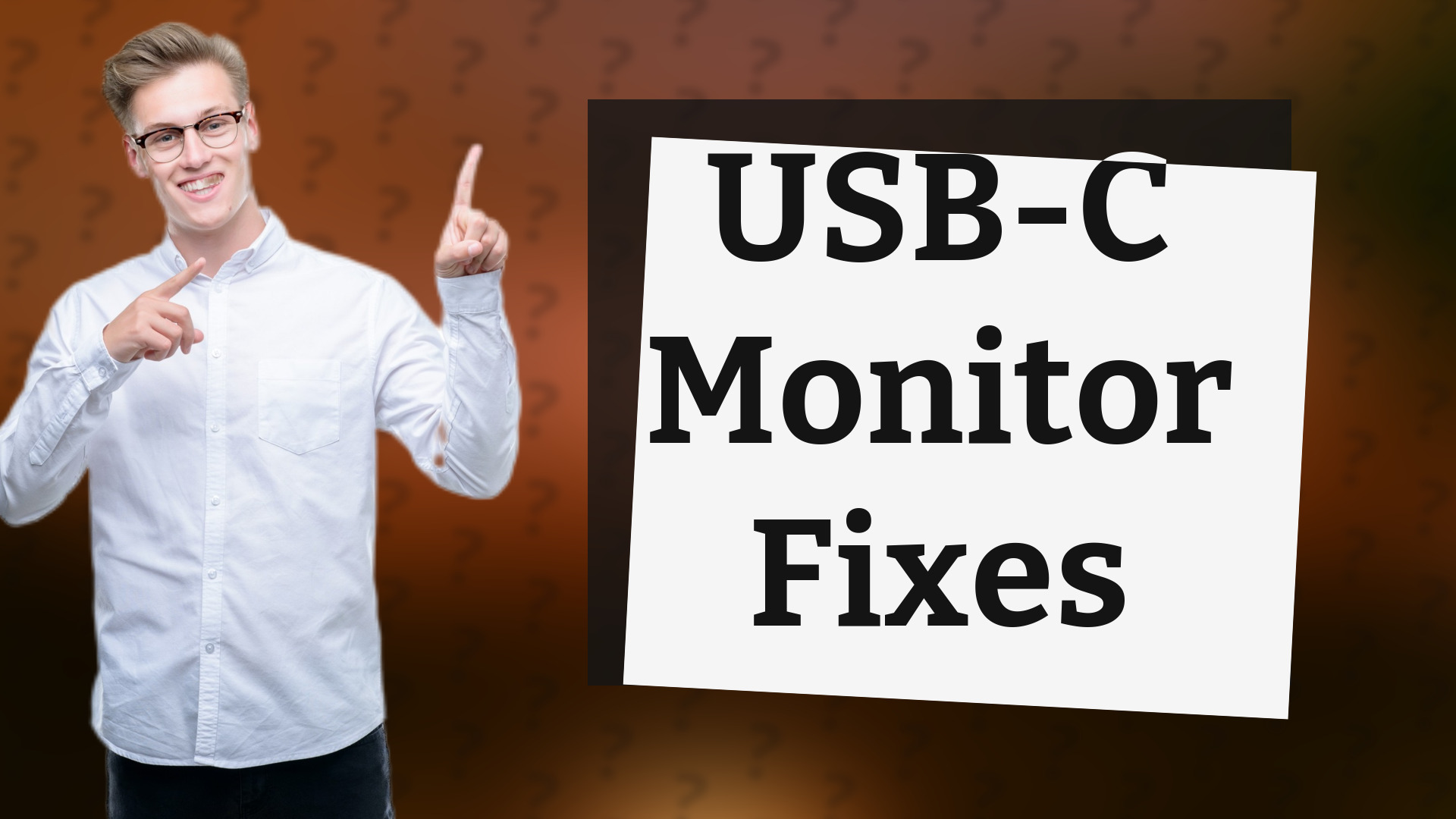 USB-C Monitor Fixes