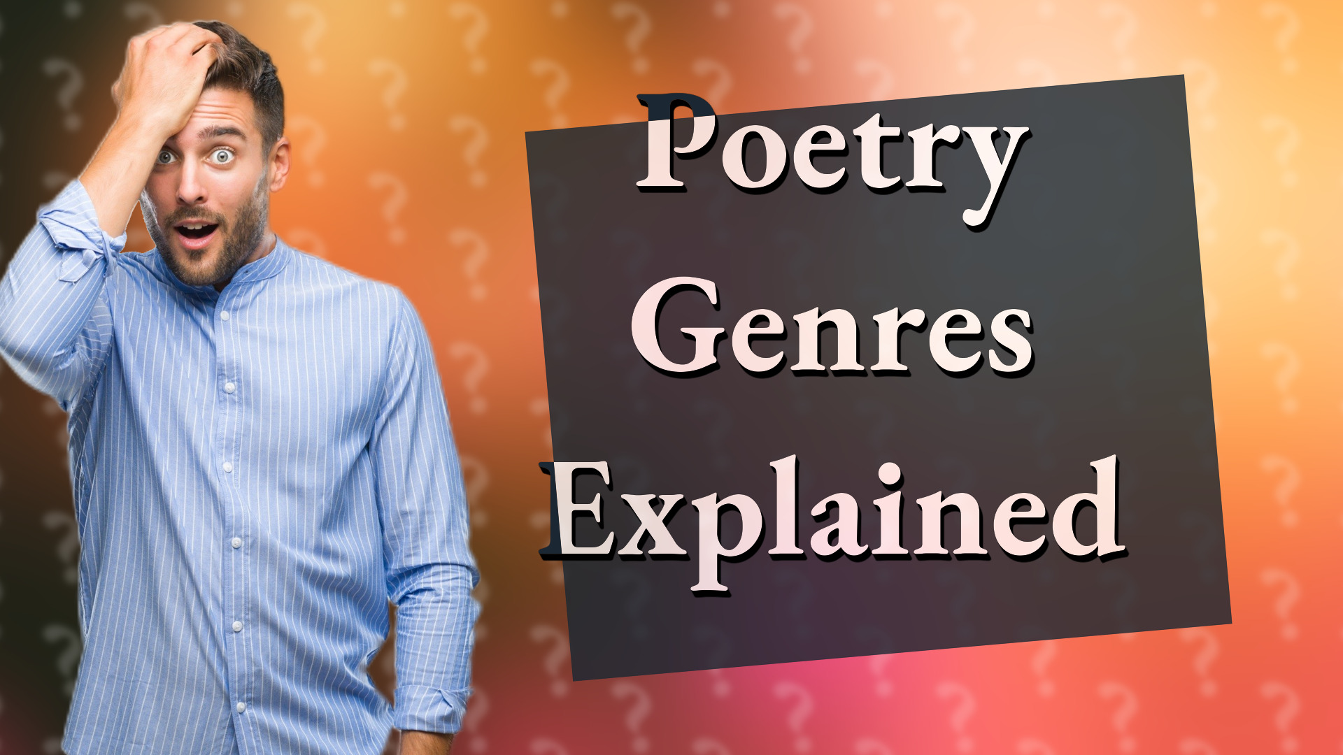 Poetry Genres Explained
