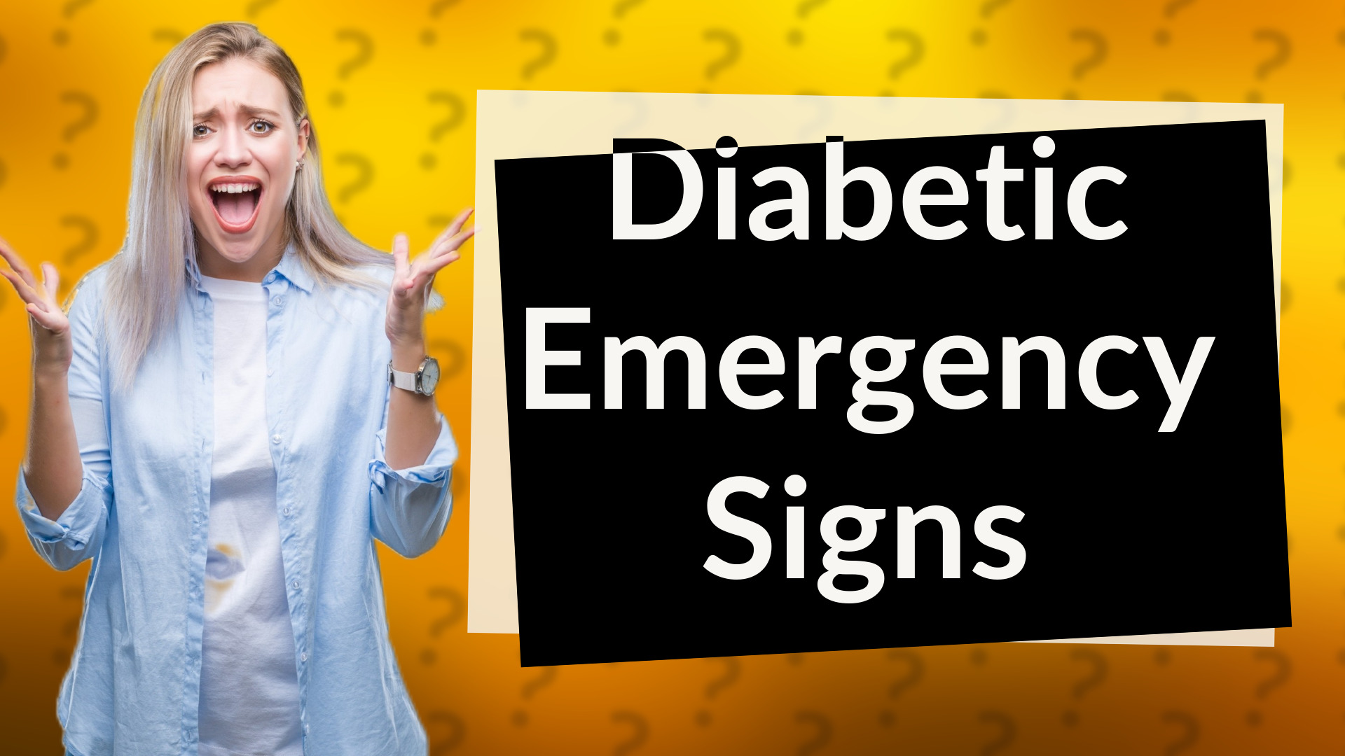 Diabetic Emergency Signs
