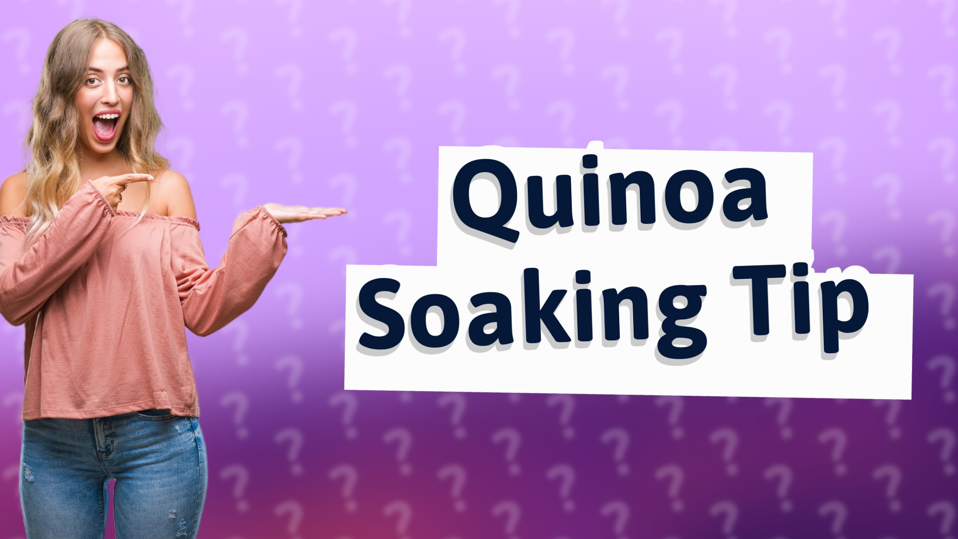 Quinoa Soaking Tip