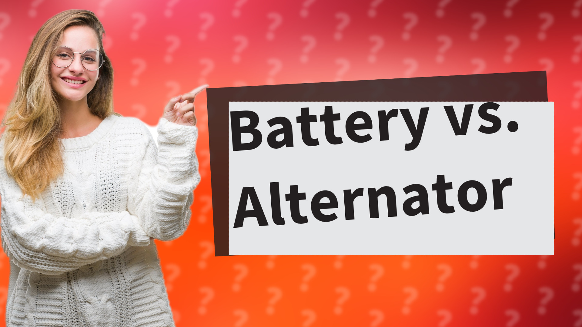 Battery vs. Alternator