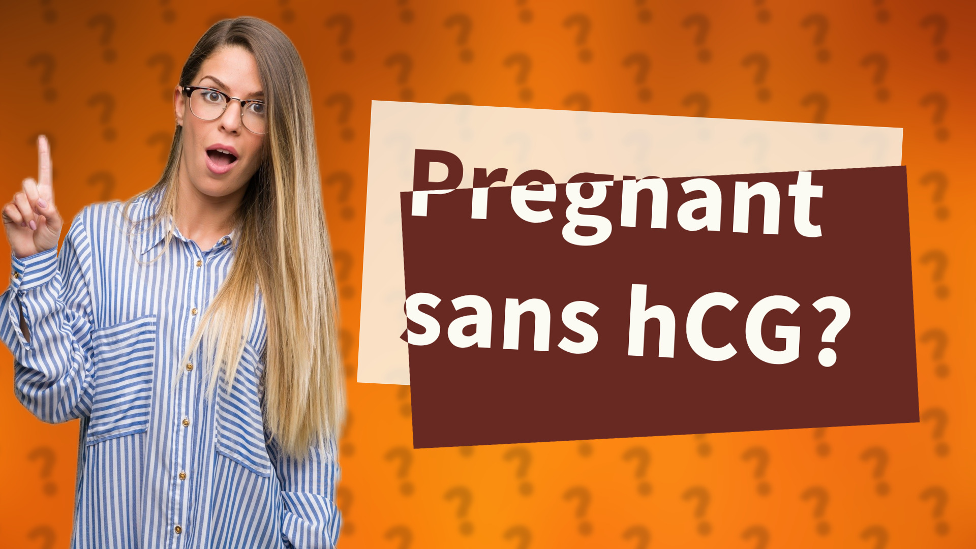 Pregnant sans hCG?
