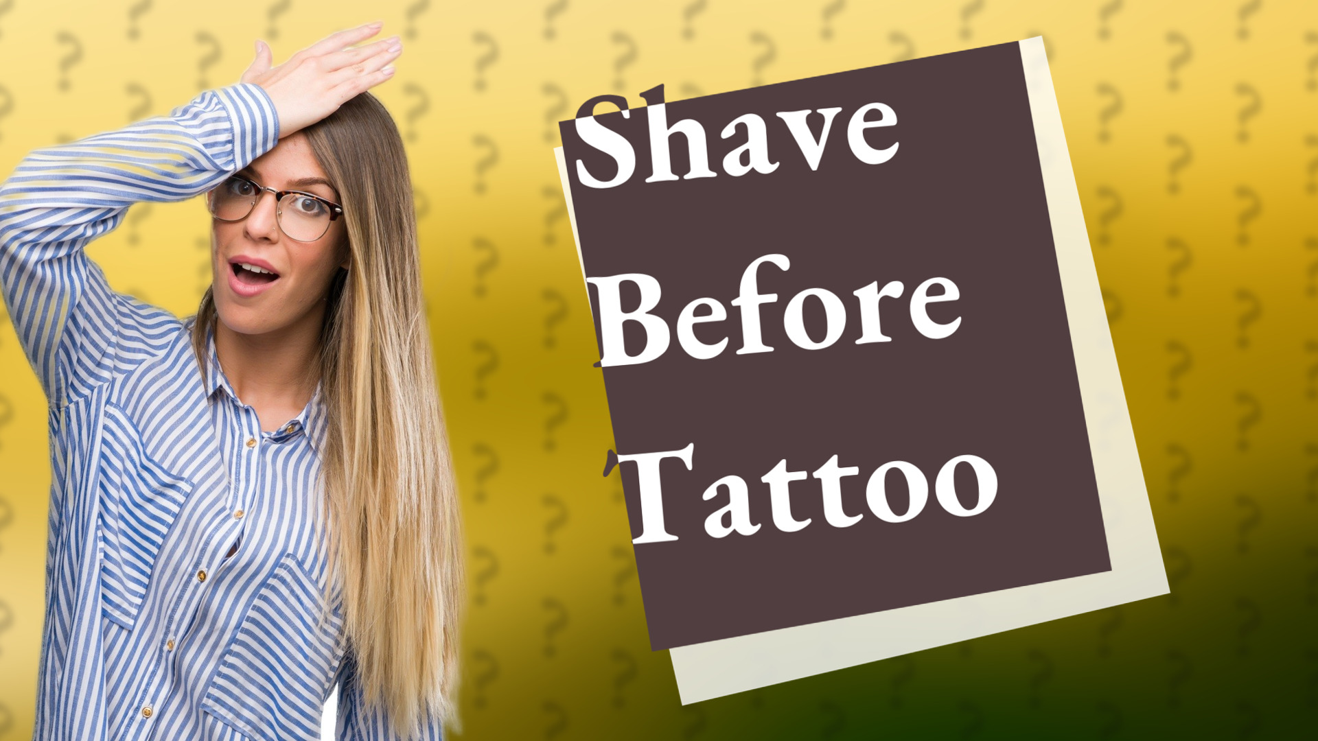 Shave Before Tattoo