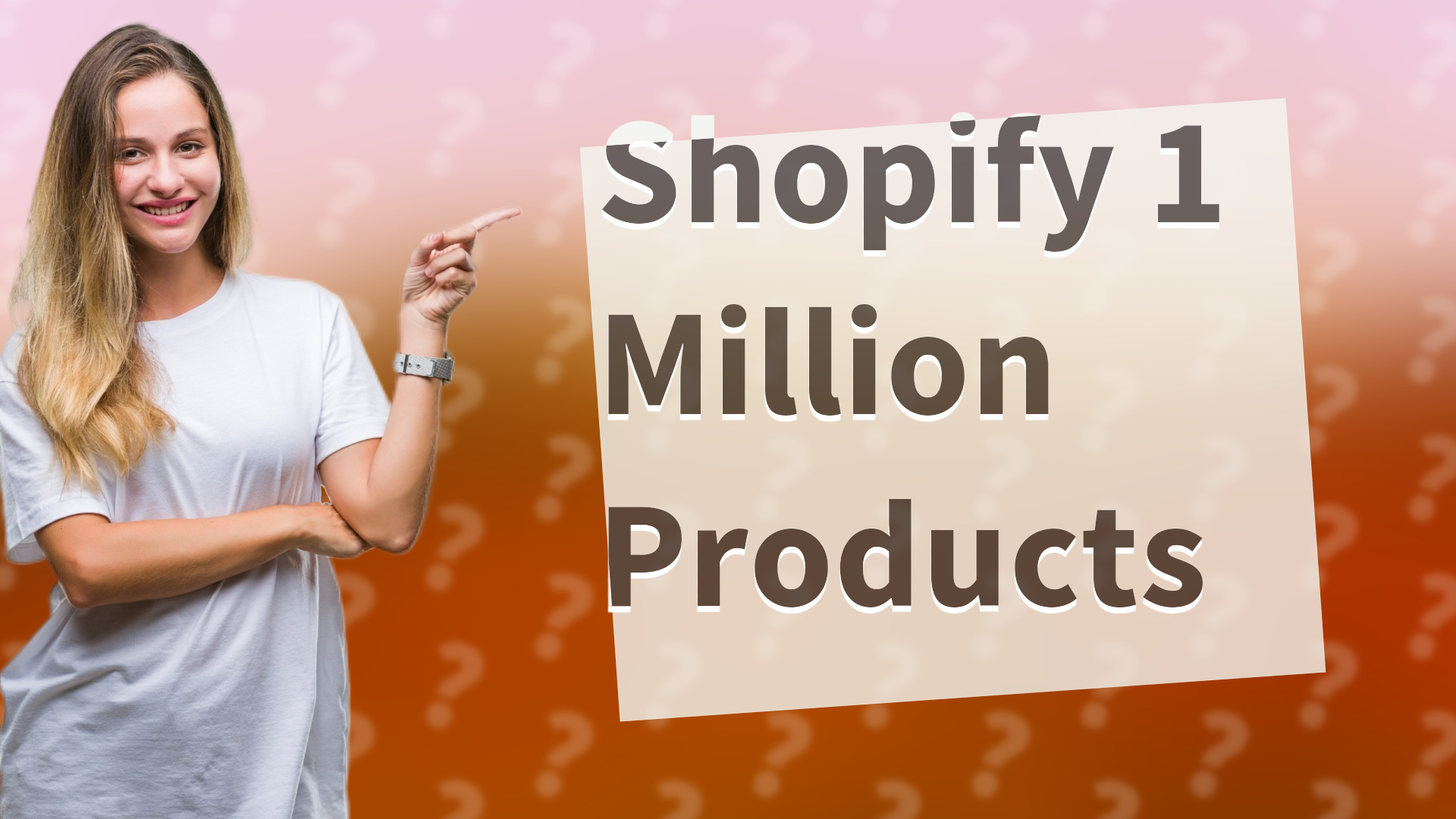 Shopify 1 Million Products