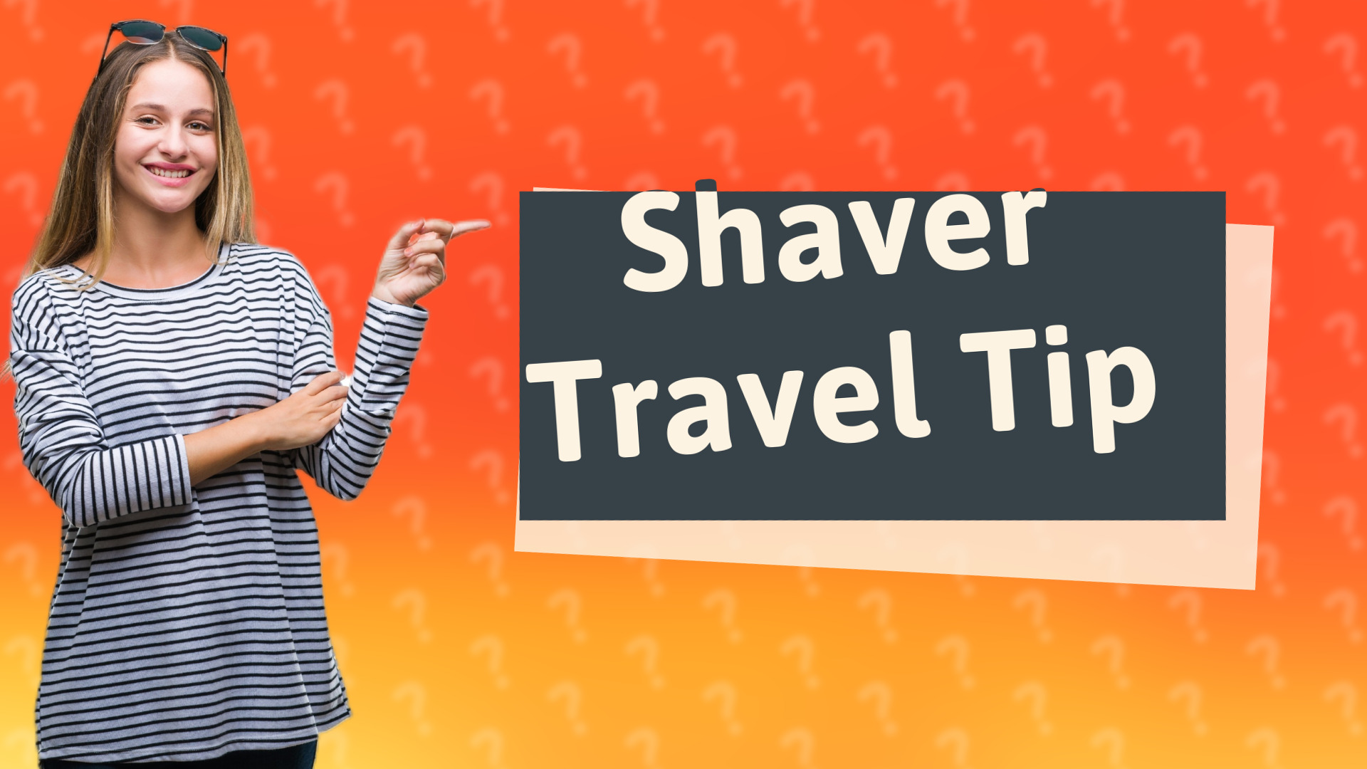 Shaver Travel Tip