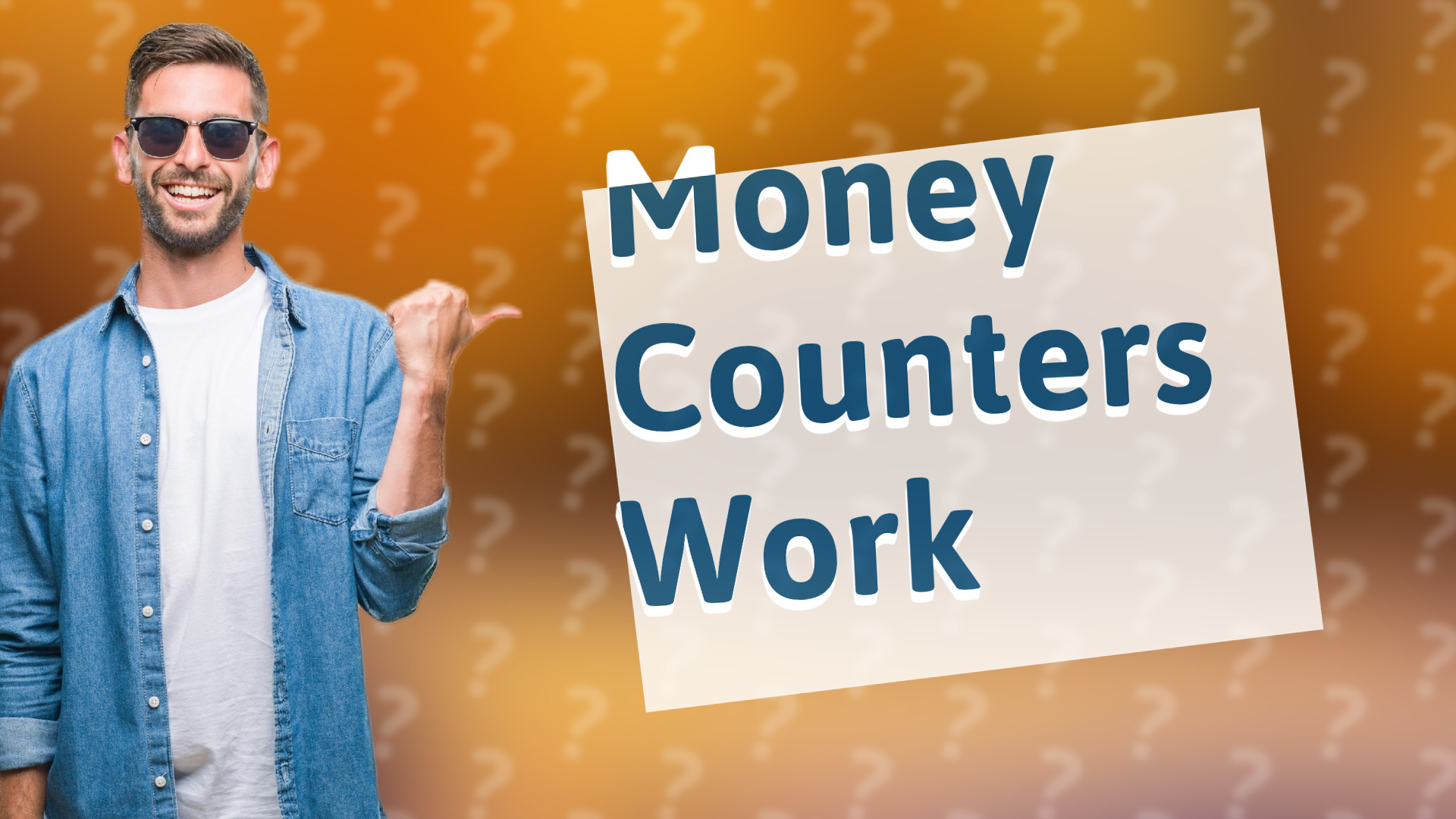 Money Counters Work